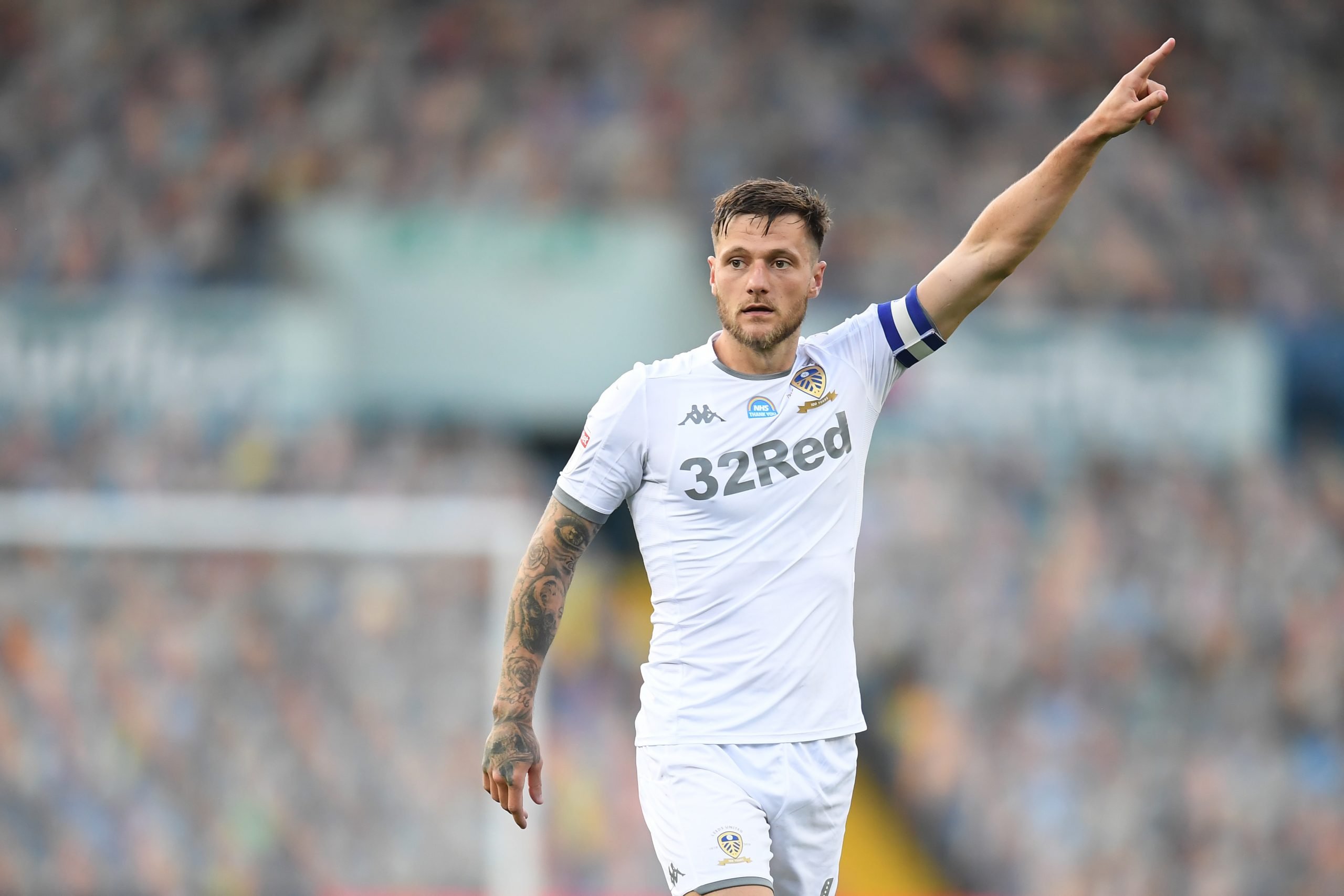 Leeds United captain Liam Cooper set to miss Burnley clash (Cooper is seen in the photo)