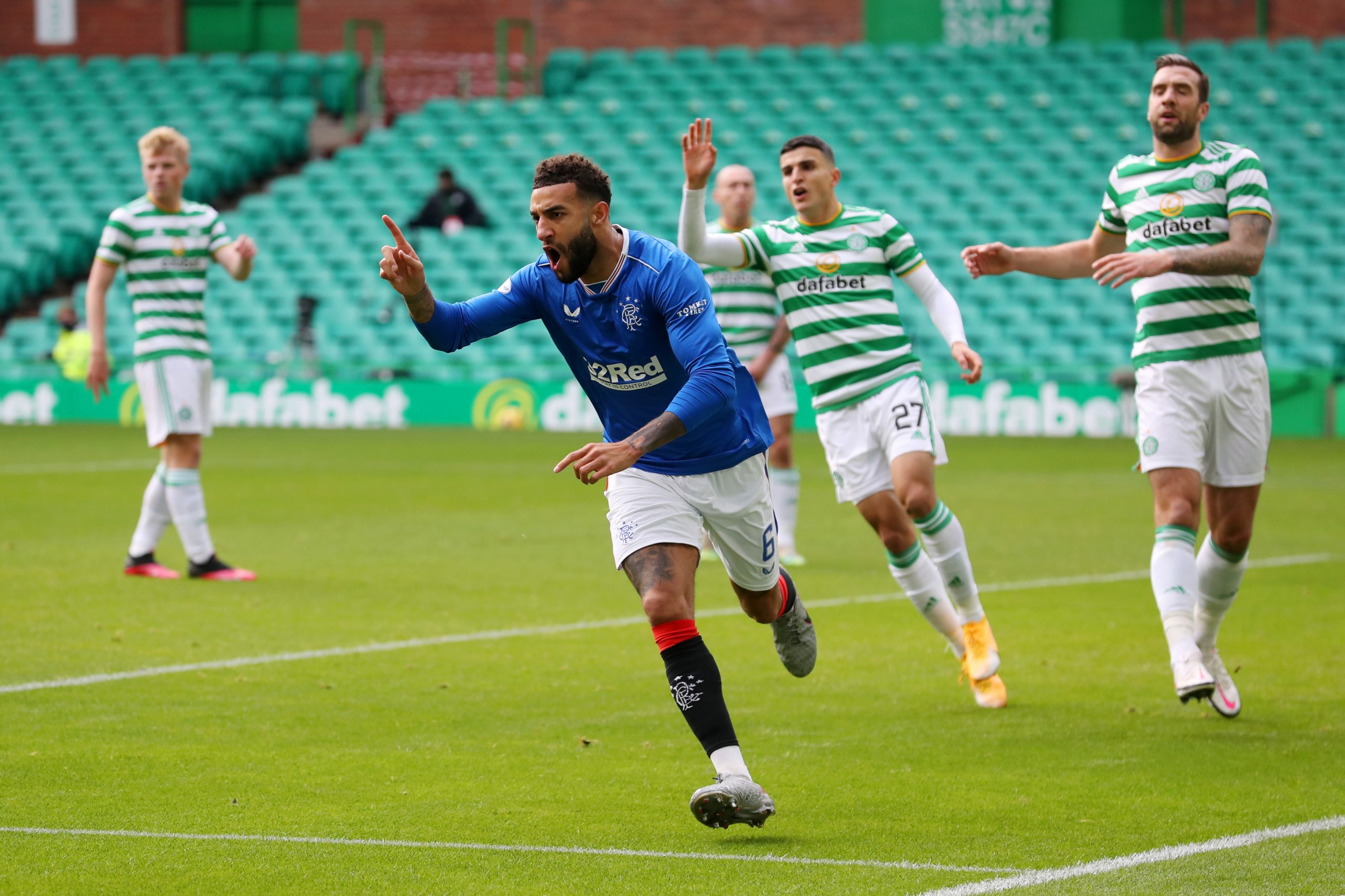 Rangers Vs Celtic Tactical Preview - Goldson celebrates