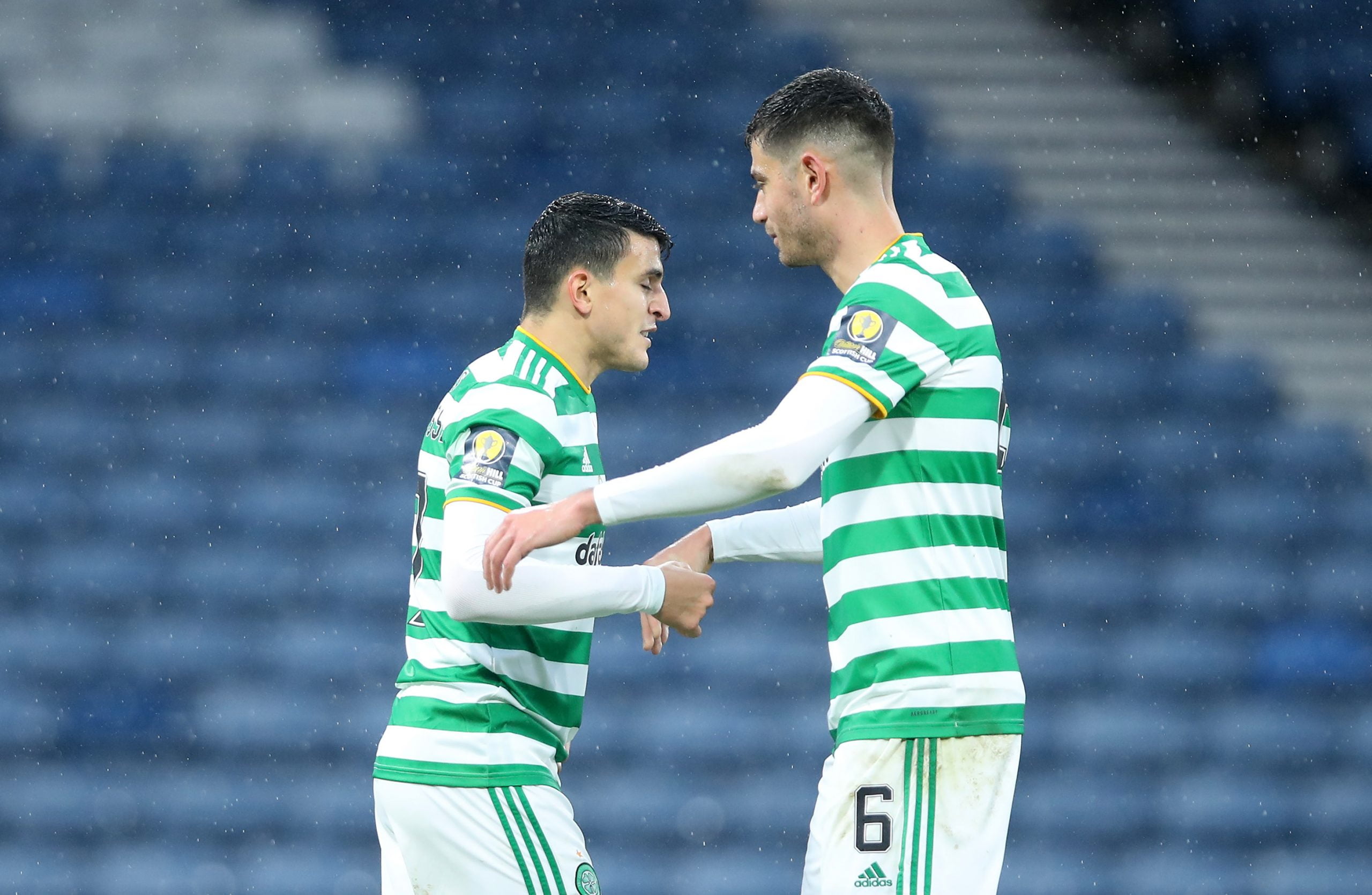 Predicted 3-5-2 Celtic Lineup Vs Lille - Elyounoussi celebrates