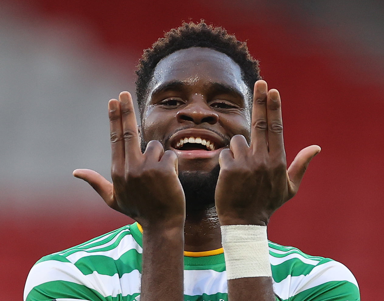 Leicester City are in pole position to recruit Odsonne Edouard who is seen in the picture
