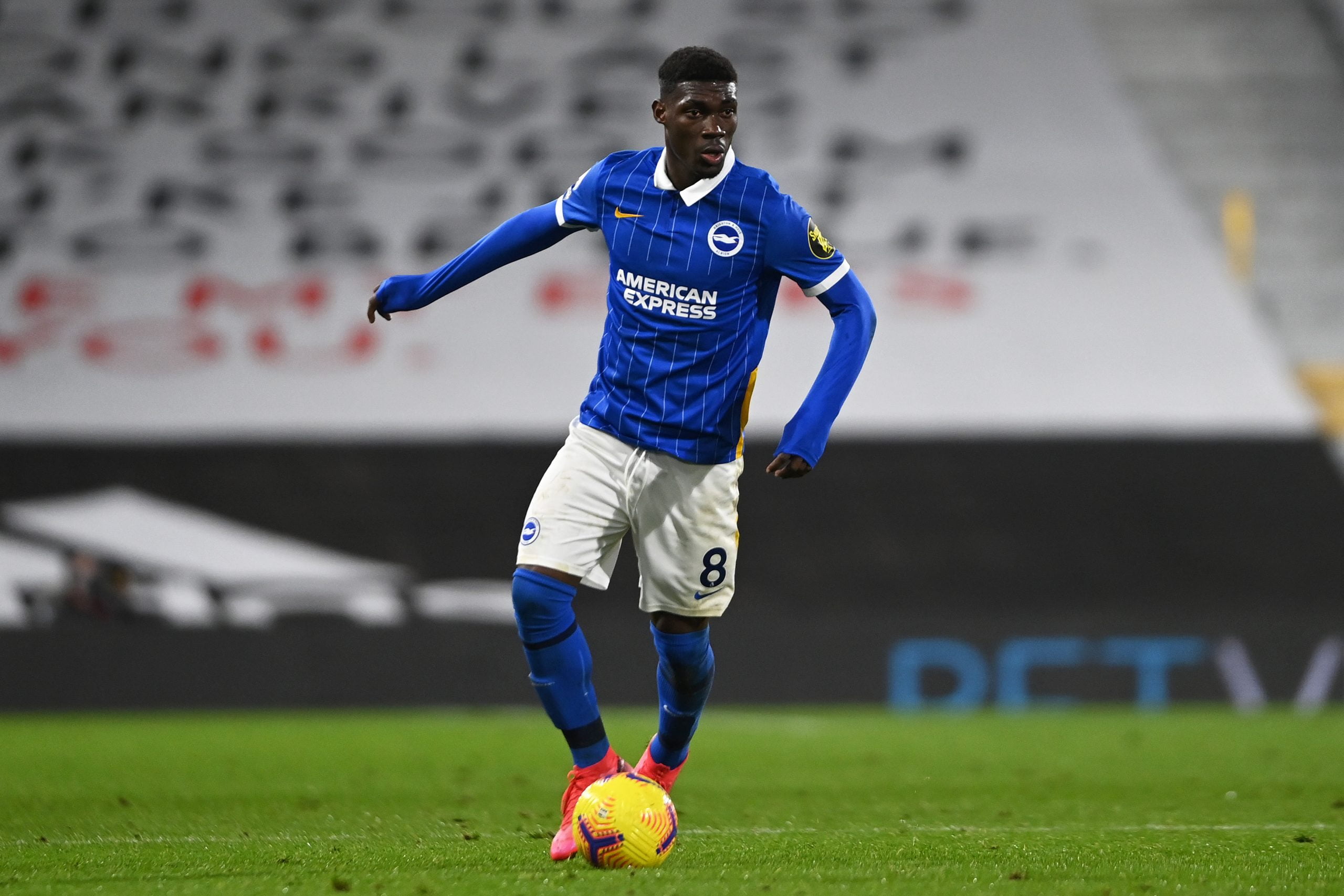 Brighton midfielder Yves Bissouma is on Arsenal's radar (Bissouma is in action in the picture)