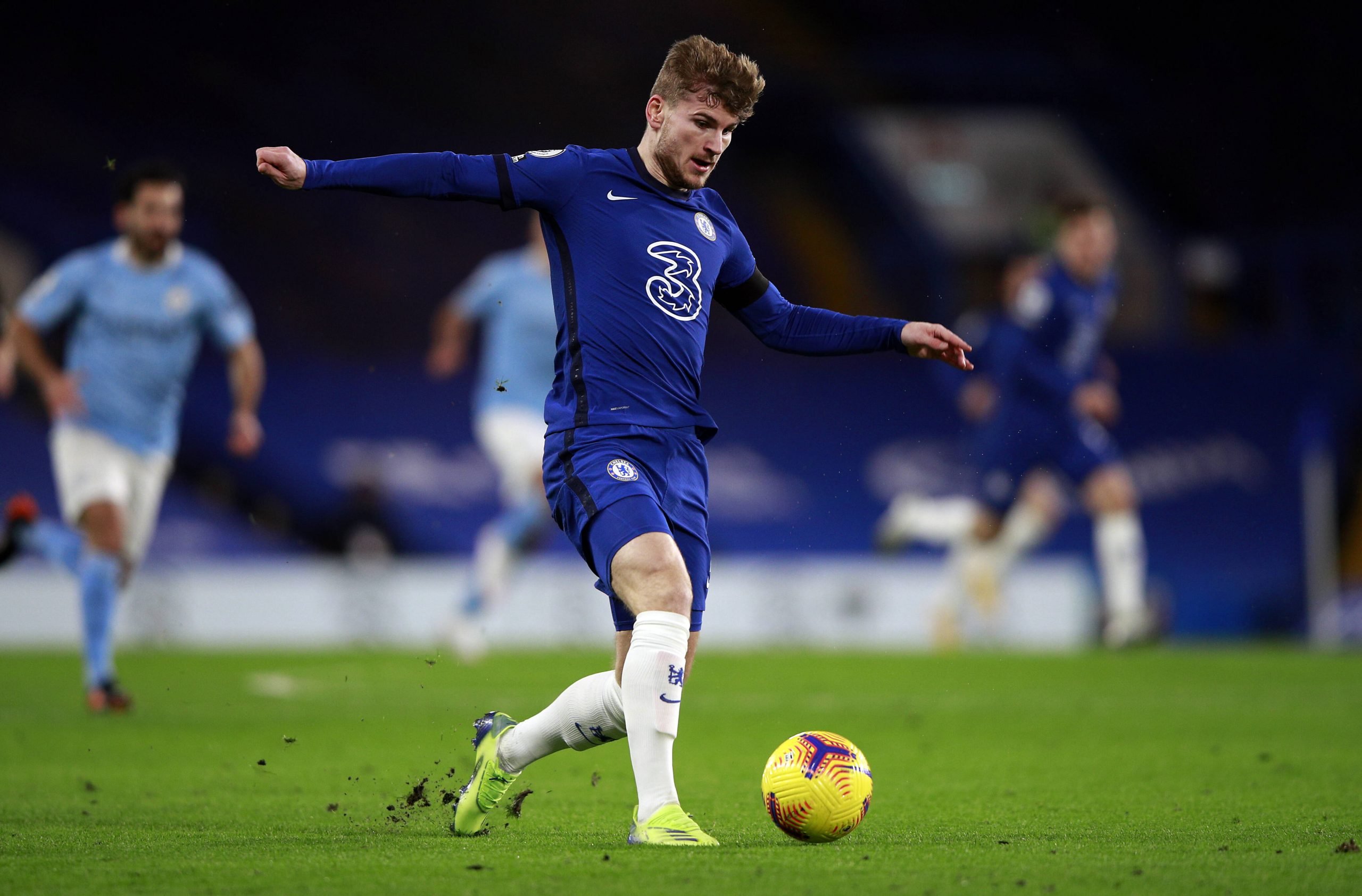 Chelsea Player Ratings Vs Manchester City - Werner in action