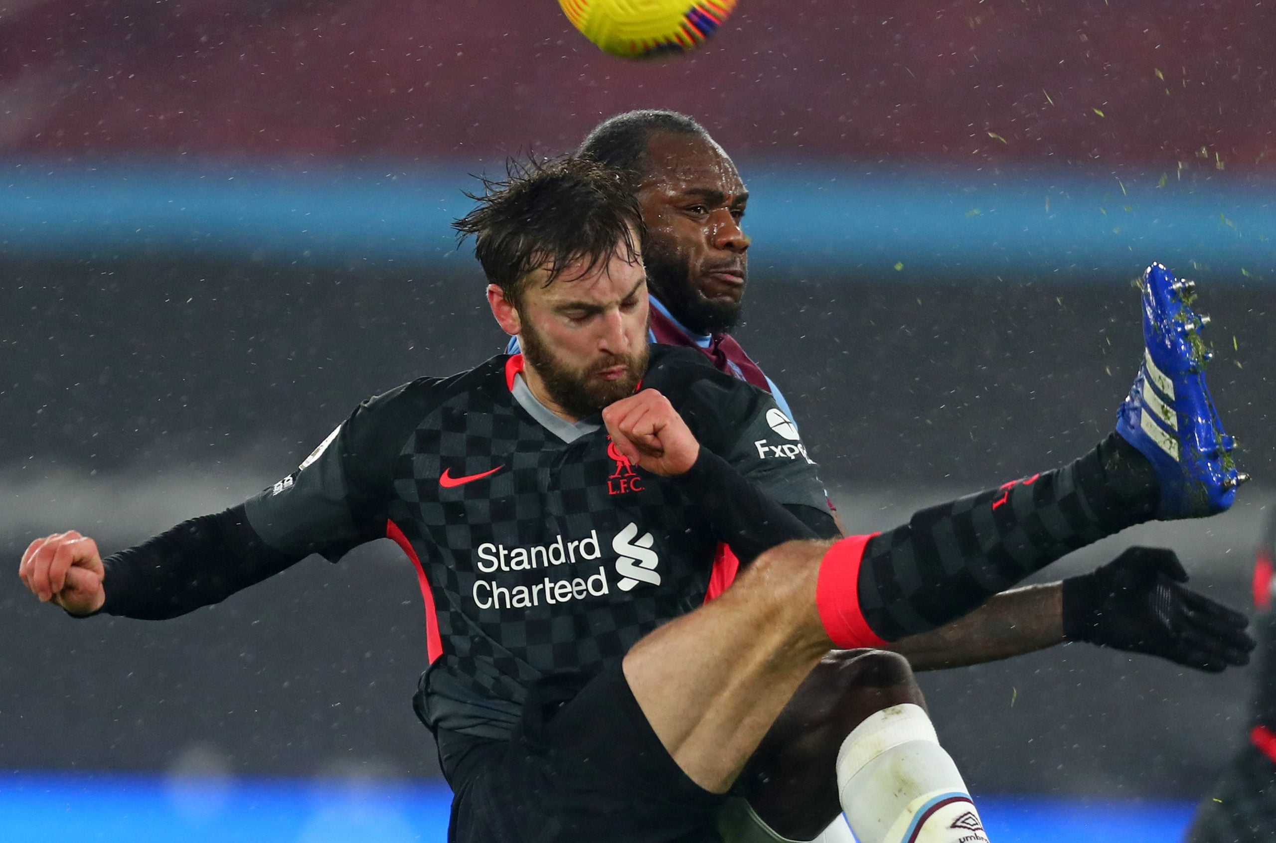 West Ham United Players Rated In Loss Vs Liverpool (Michail Antonio can be seen in the picture)