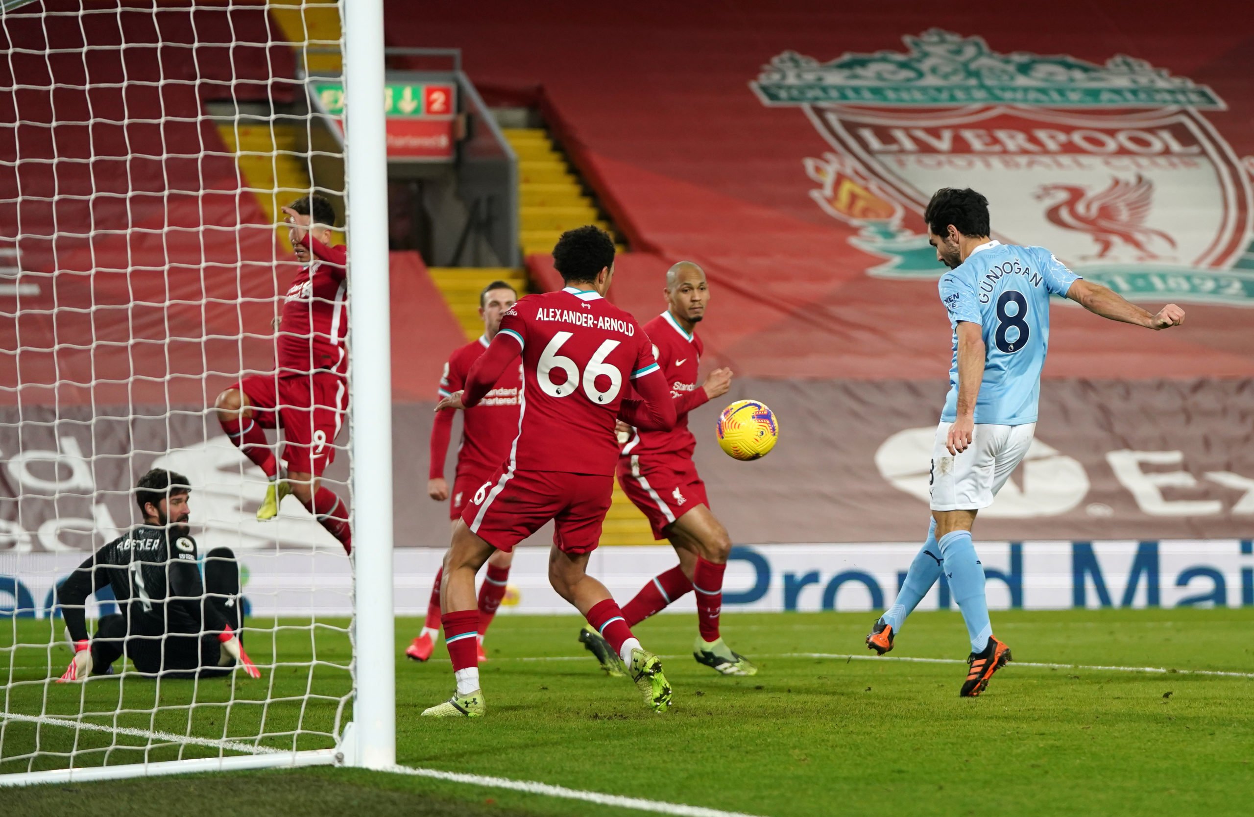 Liverpool Players Rated In Dismal Defeat Vs Manchester City (Liverpool players are in action in the photo)