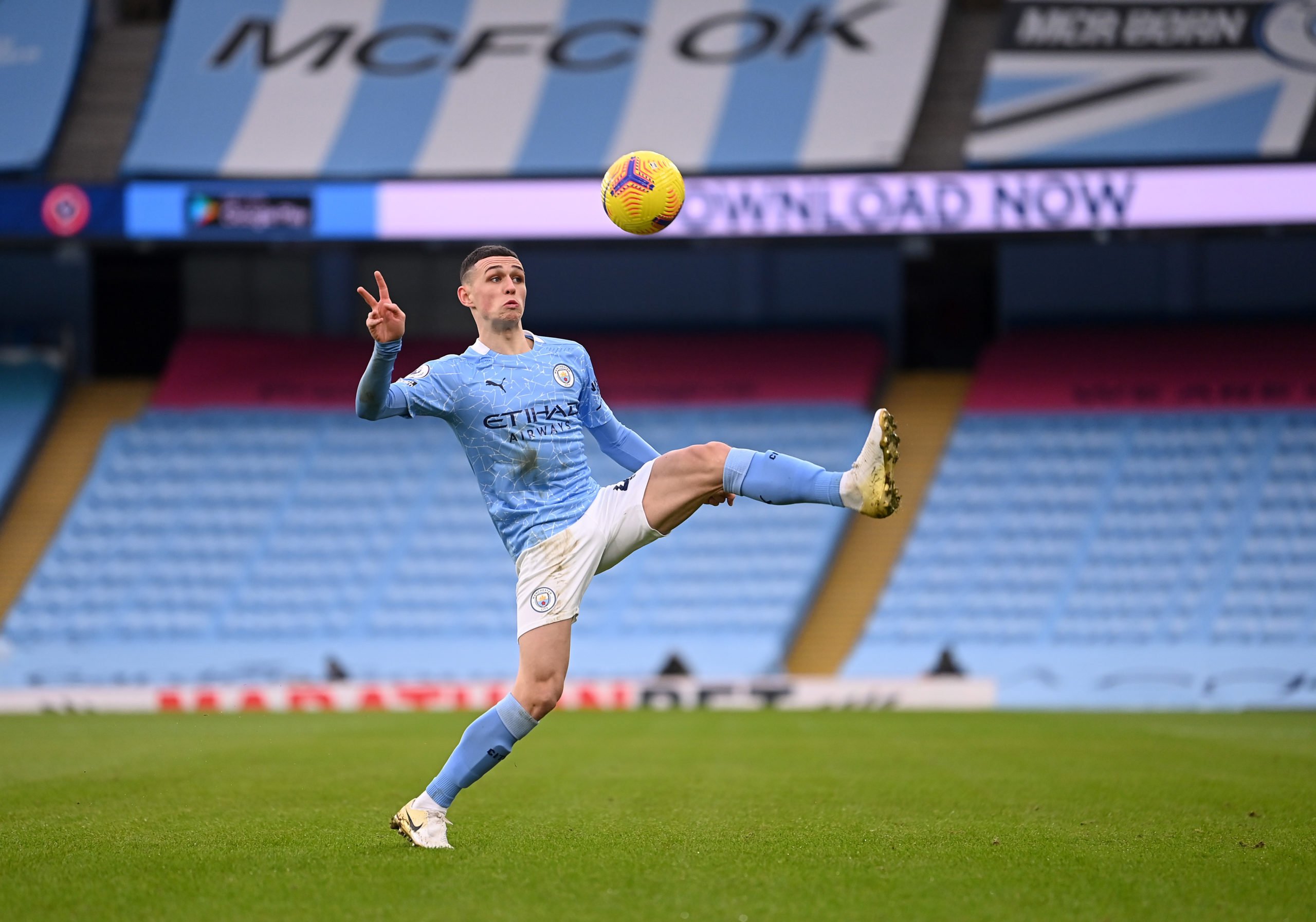 4-3-3 Manchester City Predicted Line-Up Vs Liverpool (Phil Foden can be seen in the picture)