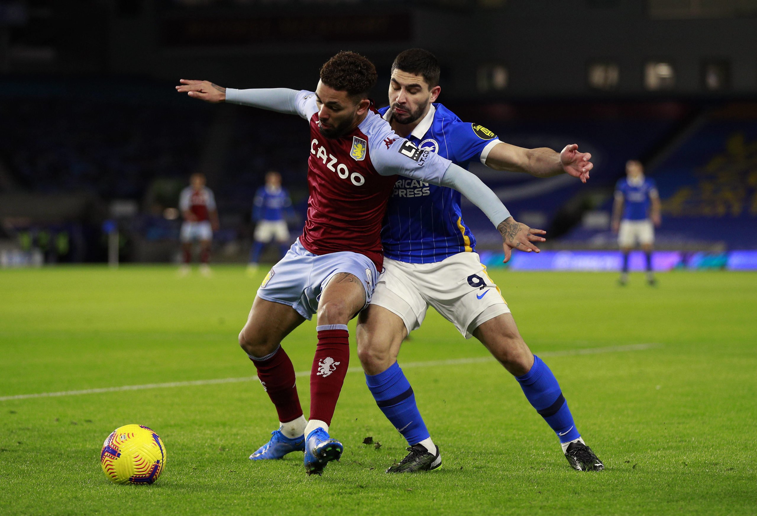 Aston Villa's Douglas Luiz offers update on his future (Douglas Luiz is seen in the photo)