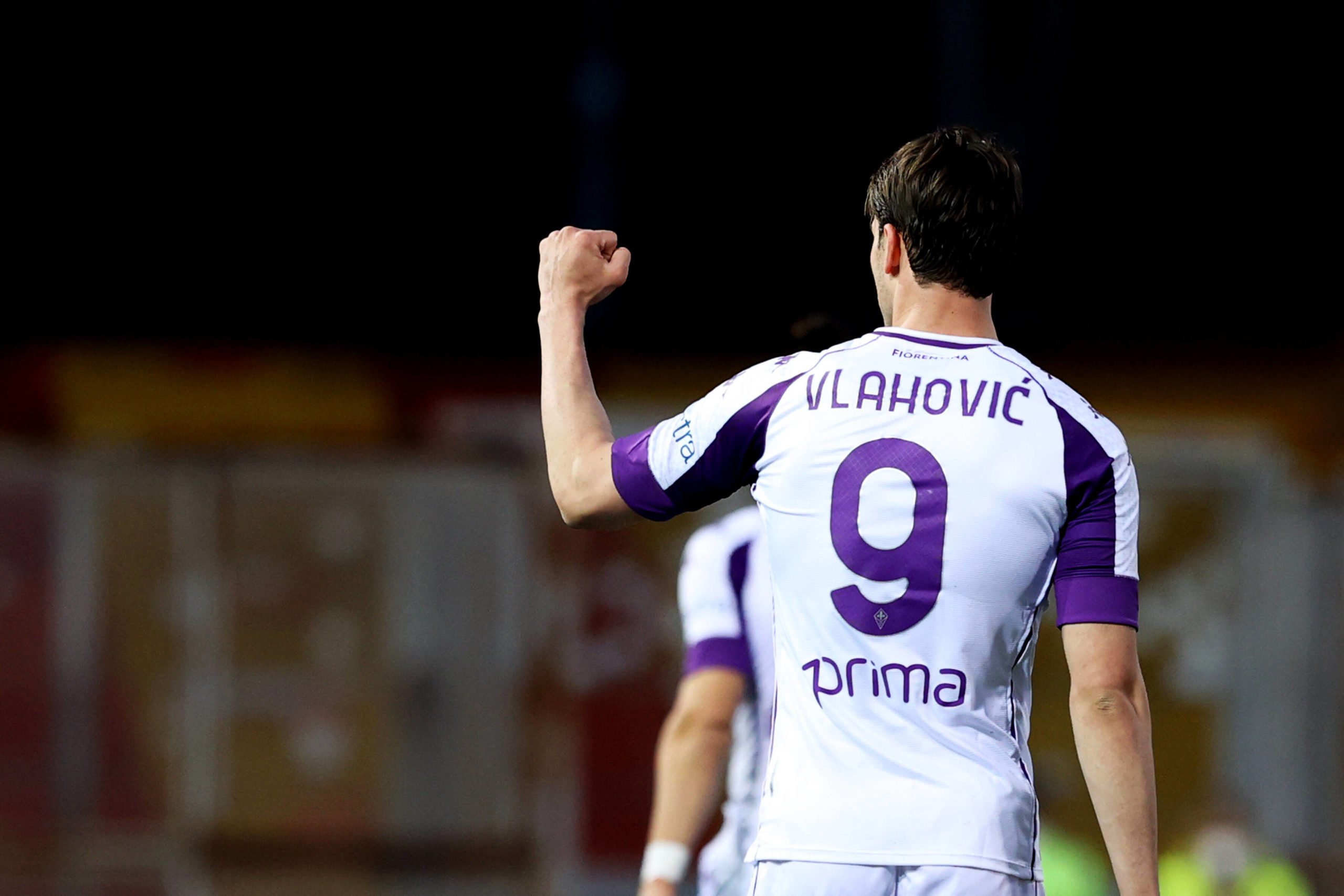 Tottenham Hotspur eyeing a move for Vlahovic who is seen in the photo
