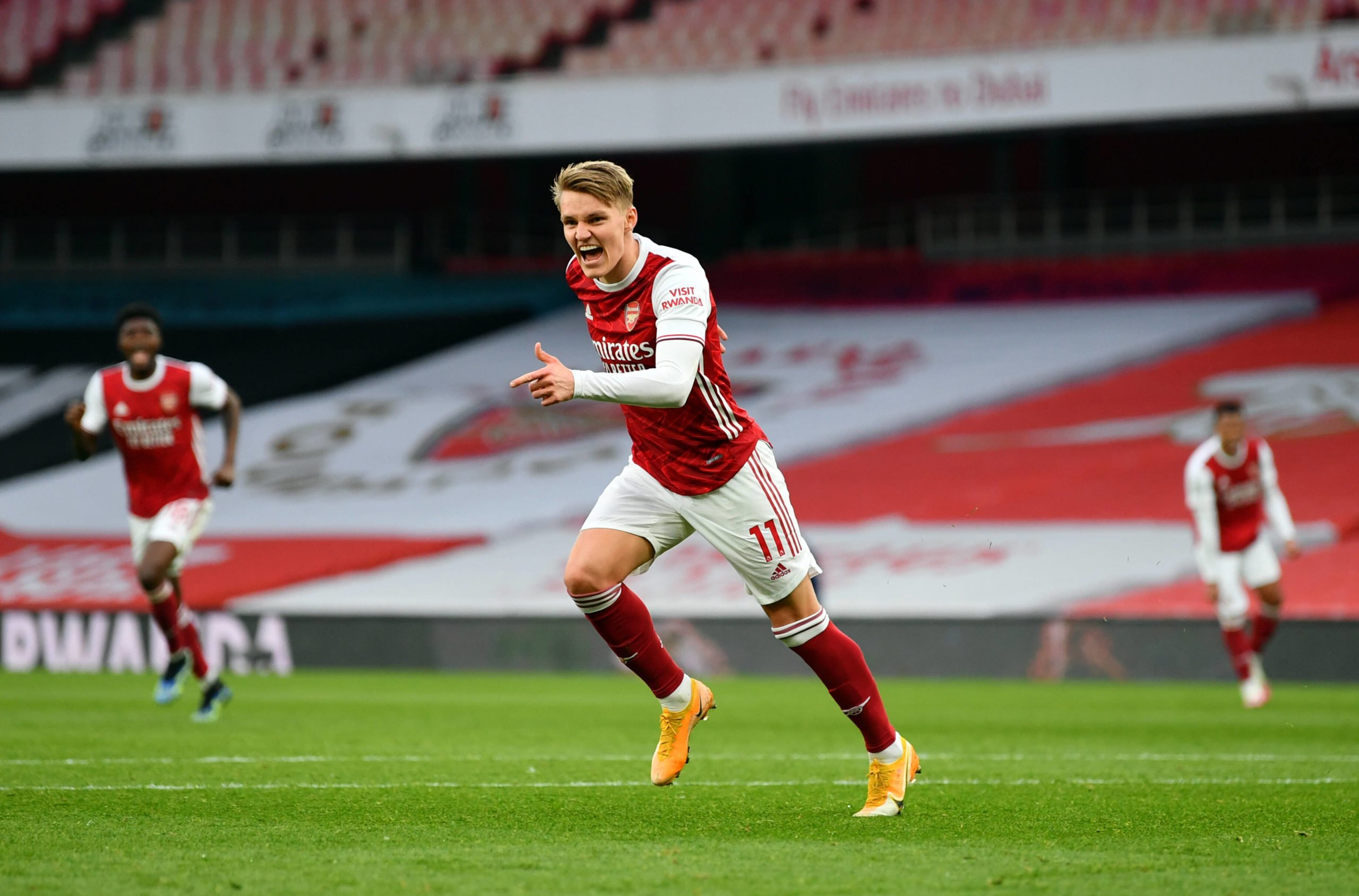 Arsenal Players Rated In Win Vs Tottenham Hotspur (Martin Odegaard can be seen in the picture)