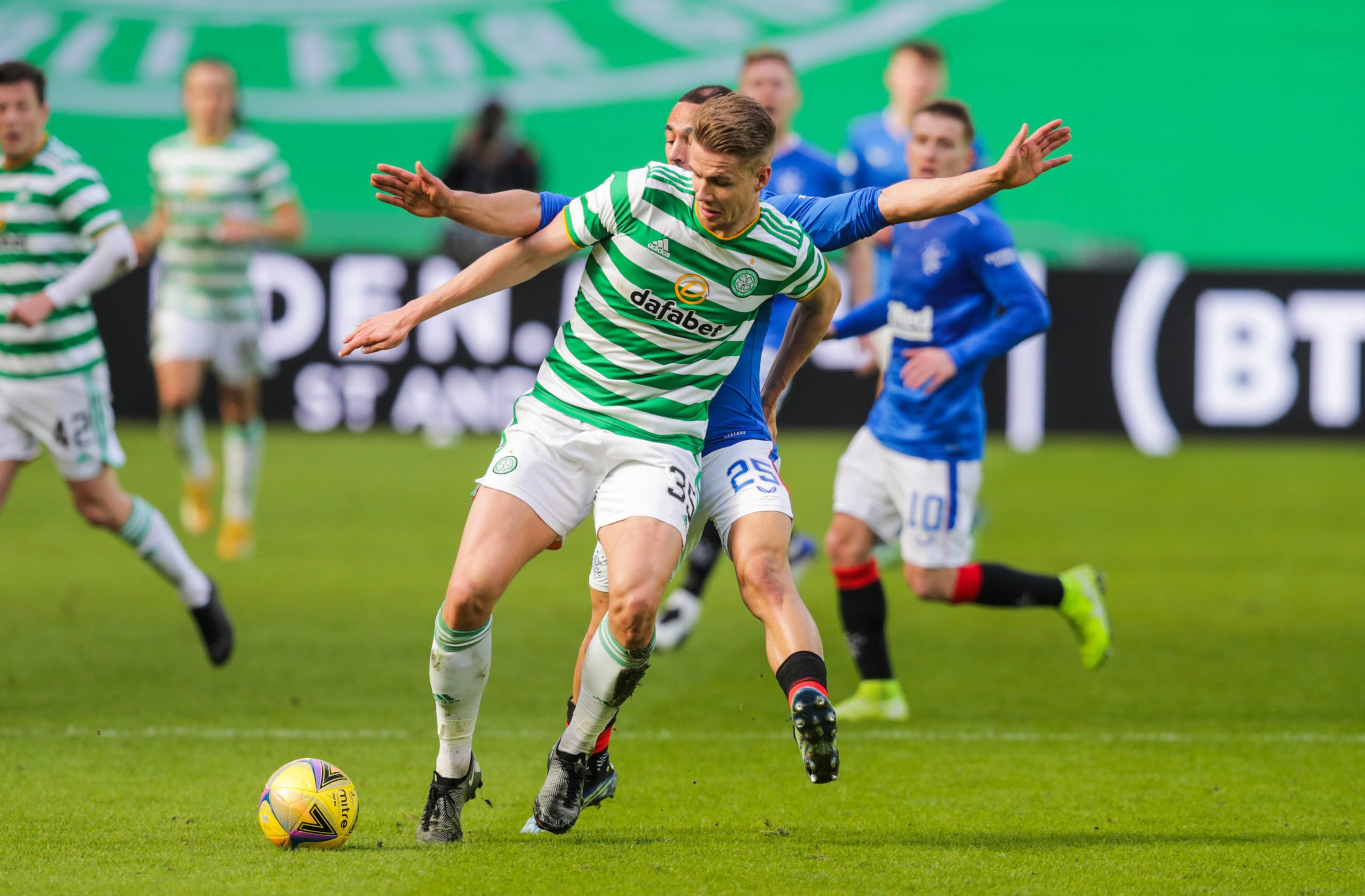 Newcastle United leading the chase to recruit Ajer who is seen in the picture