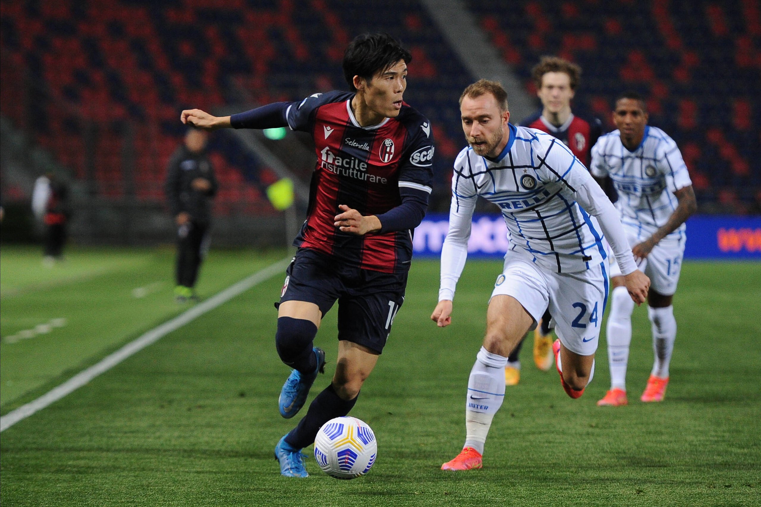 West Ham United eyeing a move for Tomiyasu who is seen in the picture