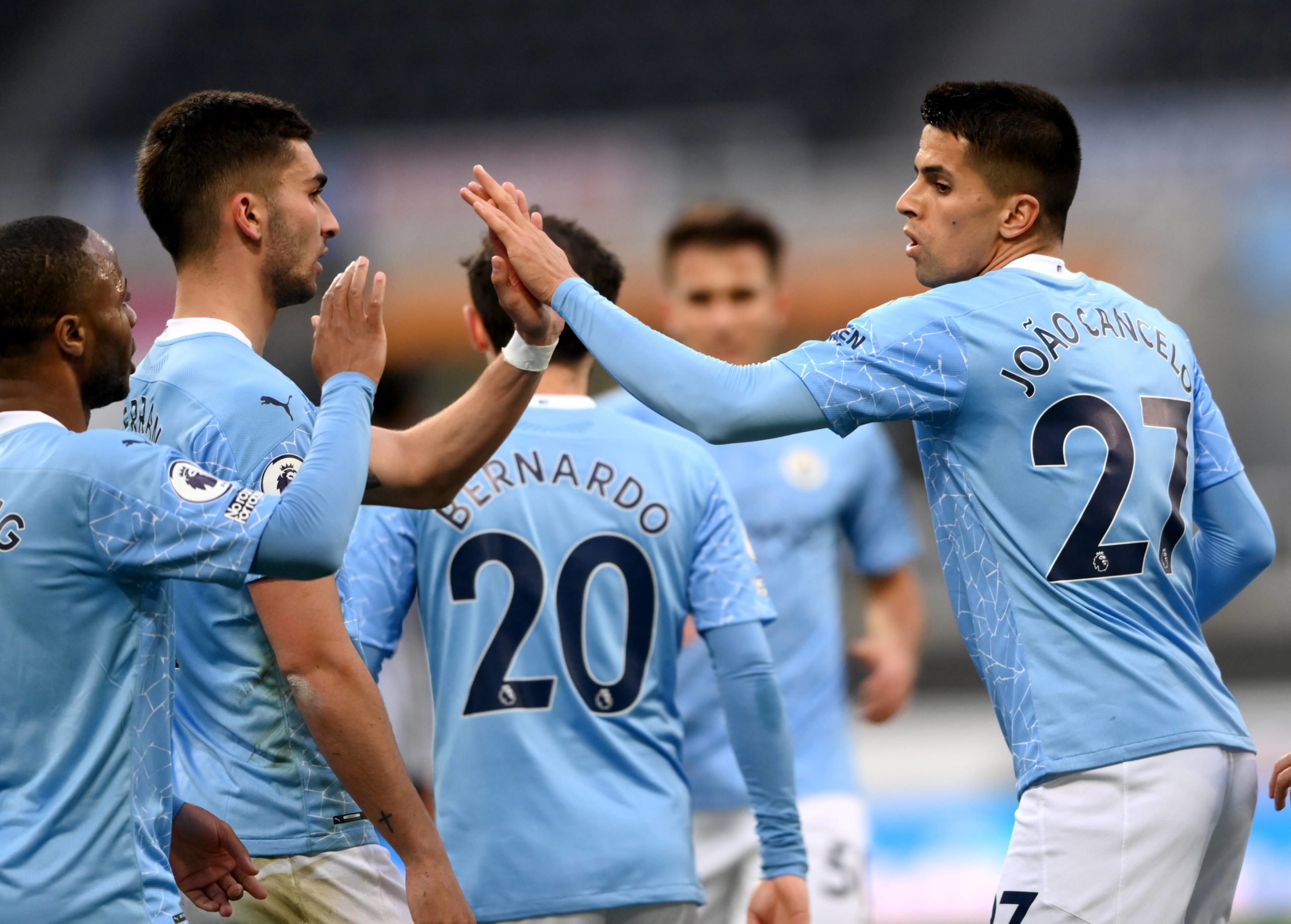 Manchester City's Season Review (Manchester City players are seen in the photo)