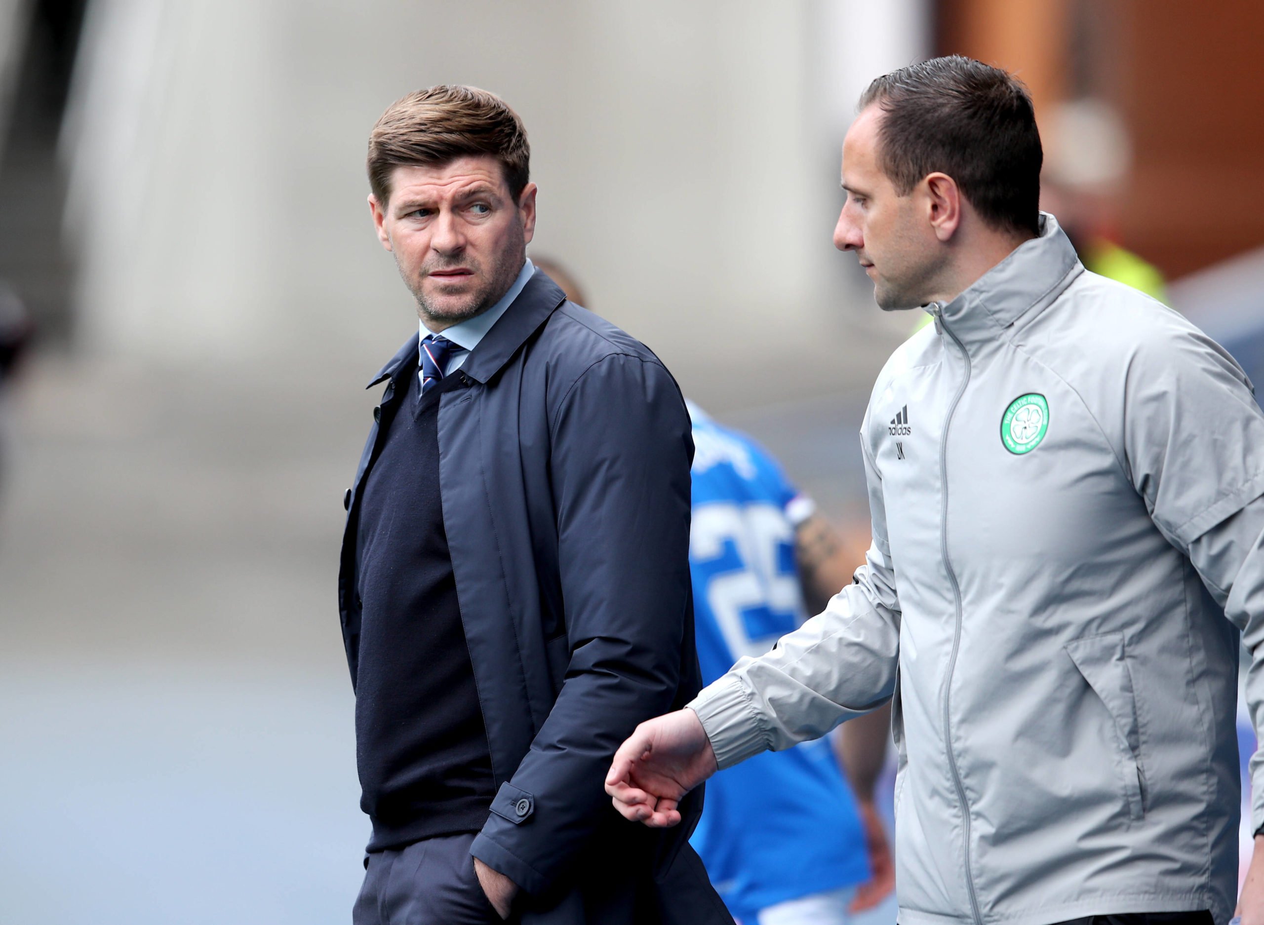 Gerrard with Kennedy in the Old Firm