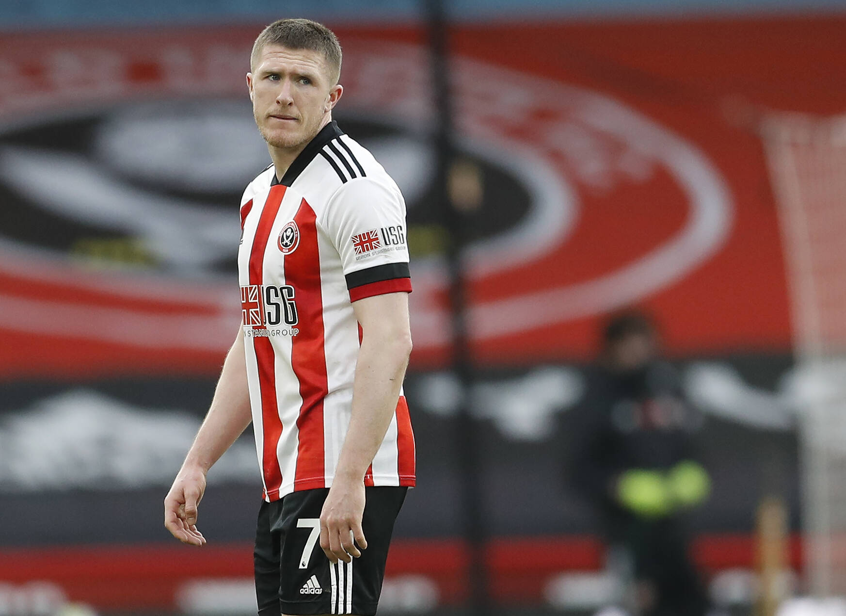 John Lundstram of Sheffield Utd leaves the pitch at the final whistle during the Premier League match at Bramall Lane, Sheffield. Picture date: 6th March 2021. Picture credit should read: Darren Staples/Sportimage PUBLICATIONxNOTxINxUK SPI-0938-0057