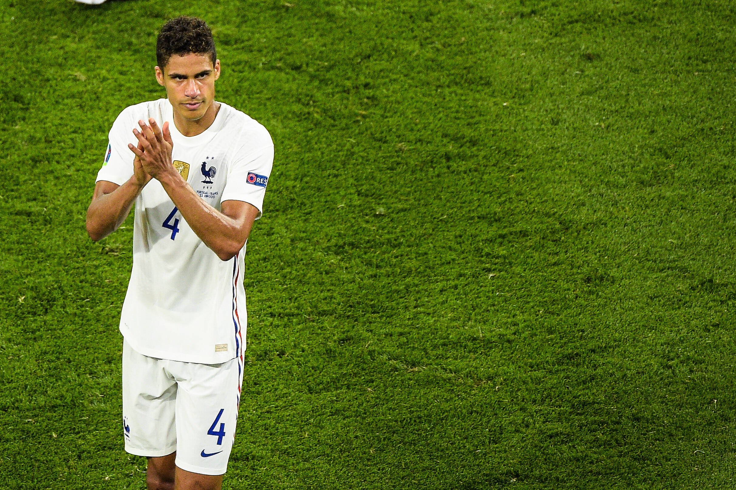 Chelsea join the race to land Varane who is seen in the photo