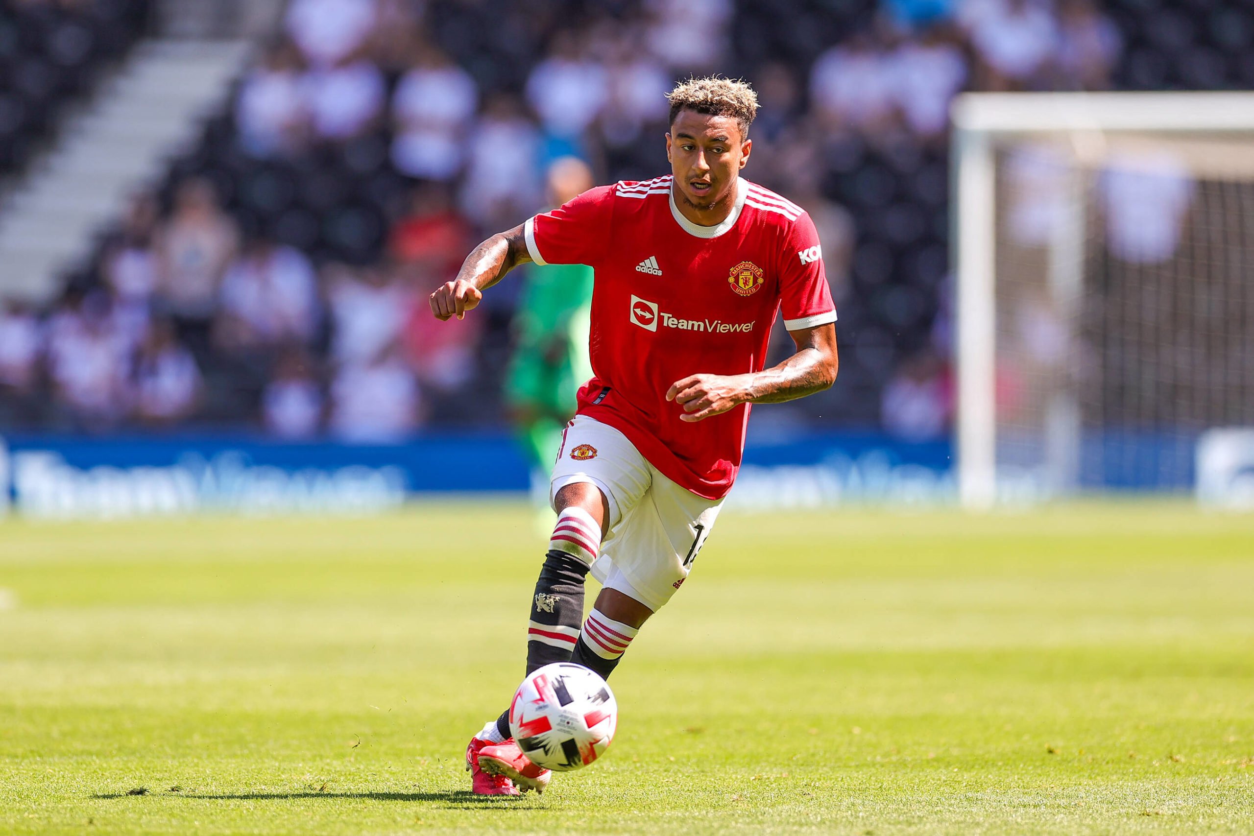 West Ham United are serious contenders for Lingard who is seen in the picture