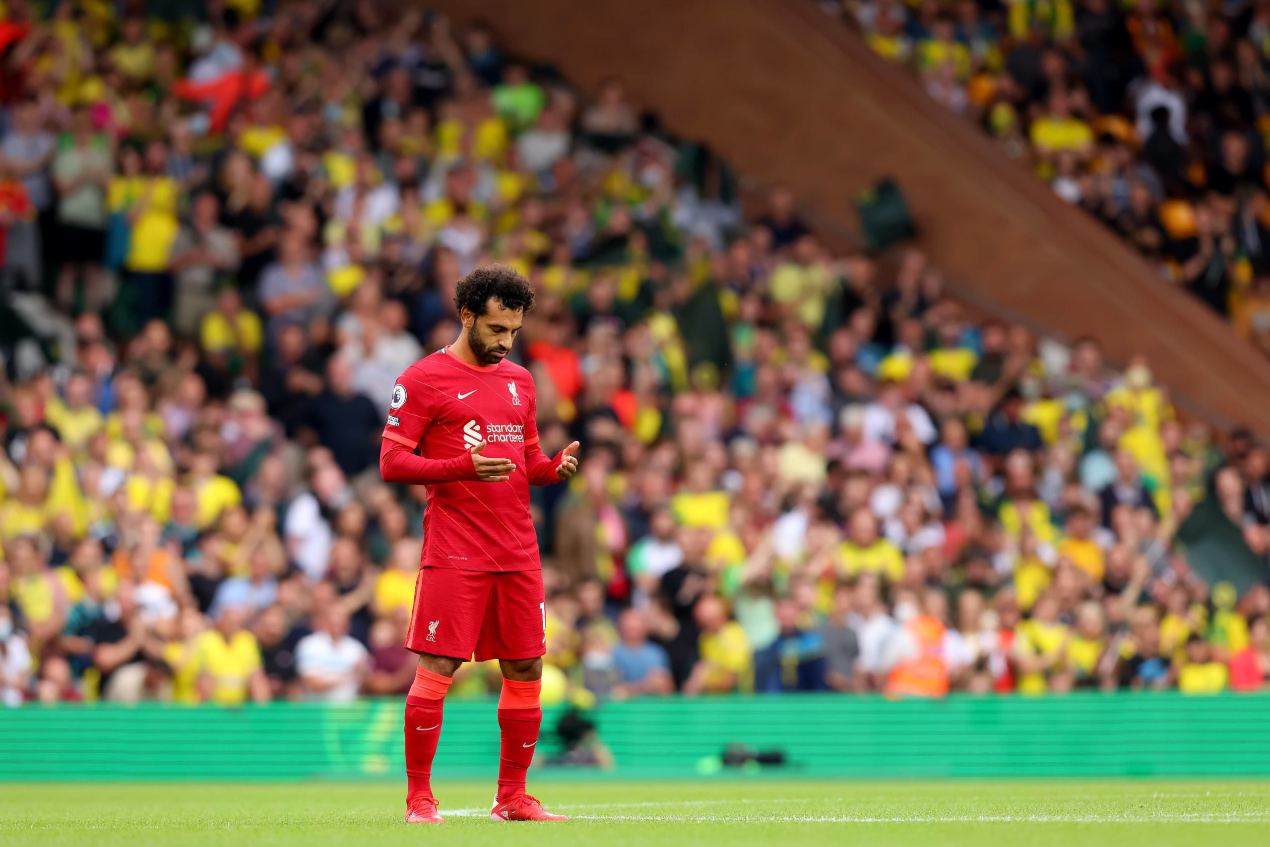 Update on Salah's future amid Real Madrid interest (Salah is seen in the photo)