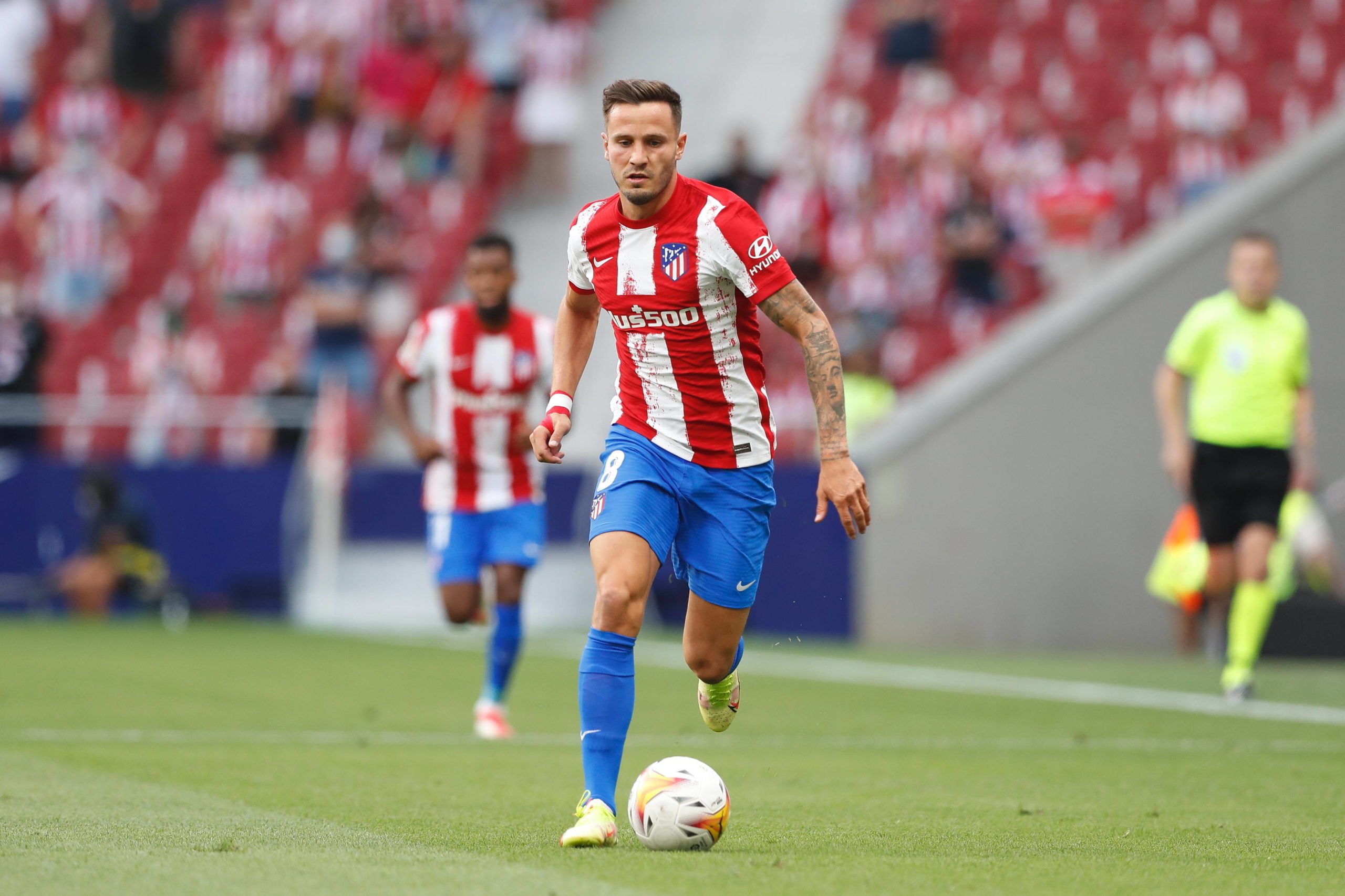 Chelsea complete the signing of Saul Niguez on loan (Saul Niguez is seen in the picture)