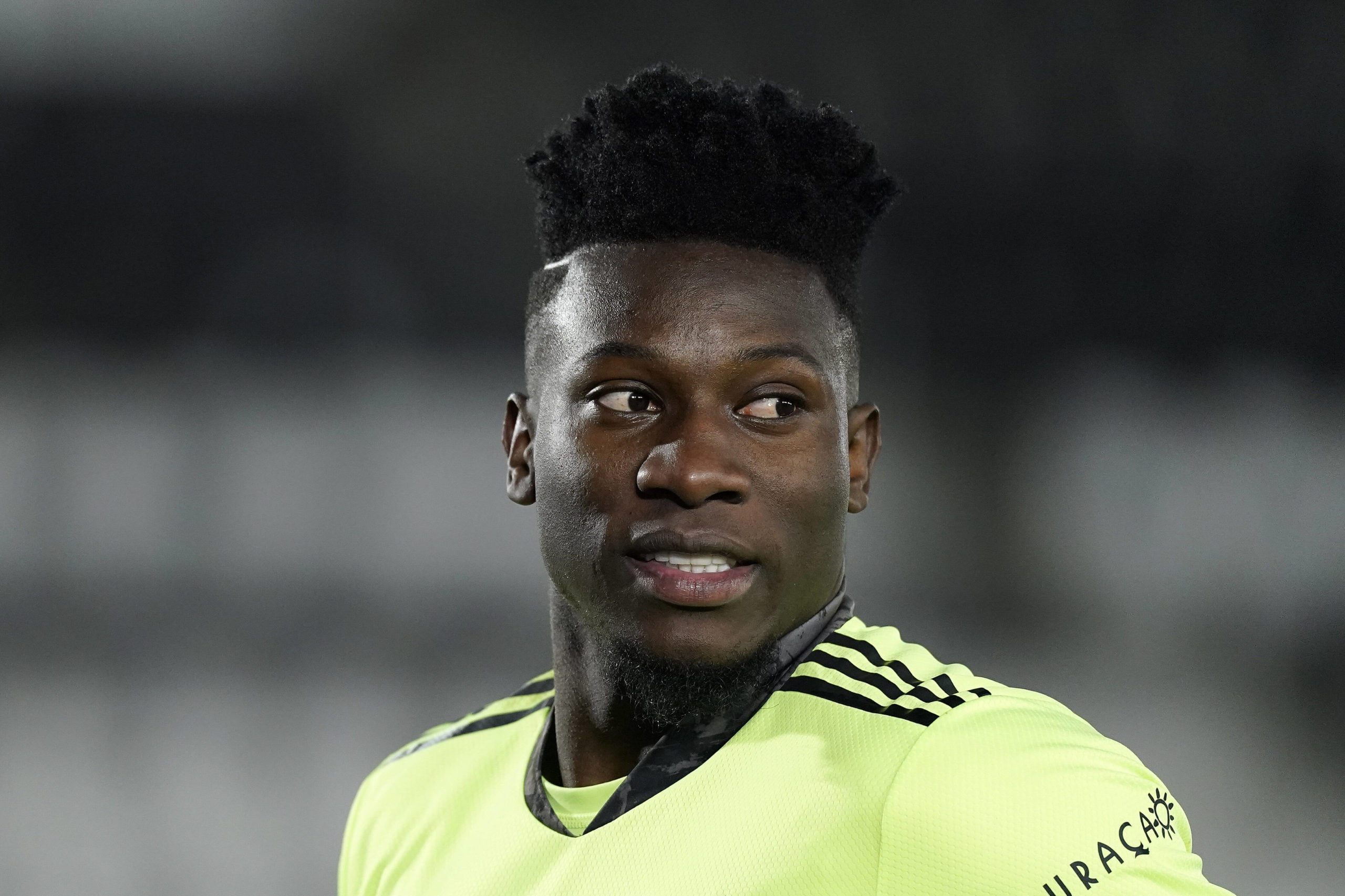 Barcelona eyeing a move for Onana who is seen in the picture