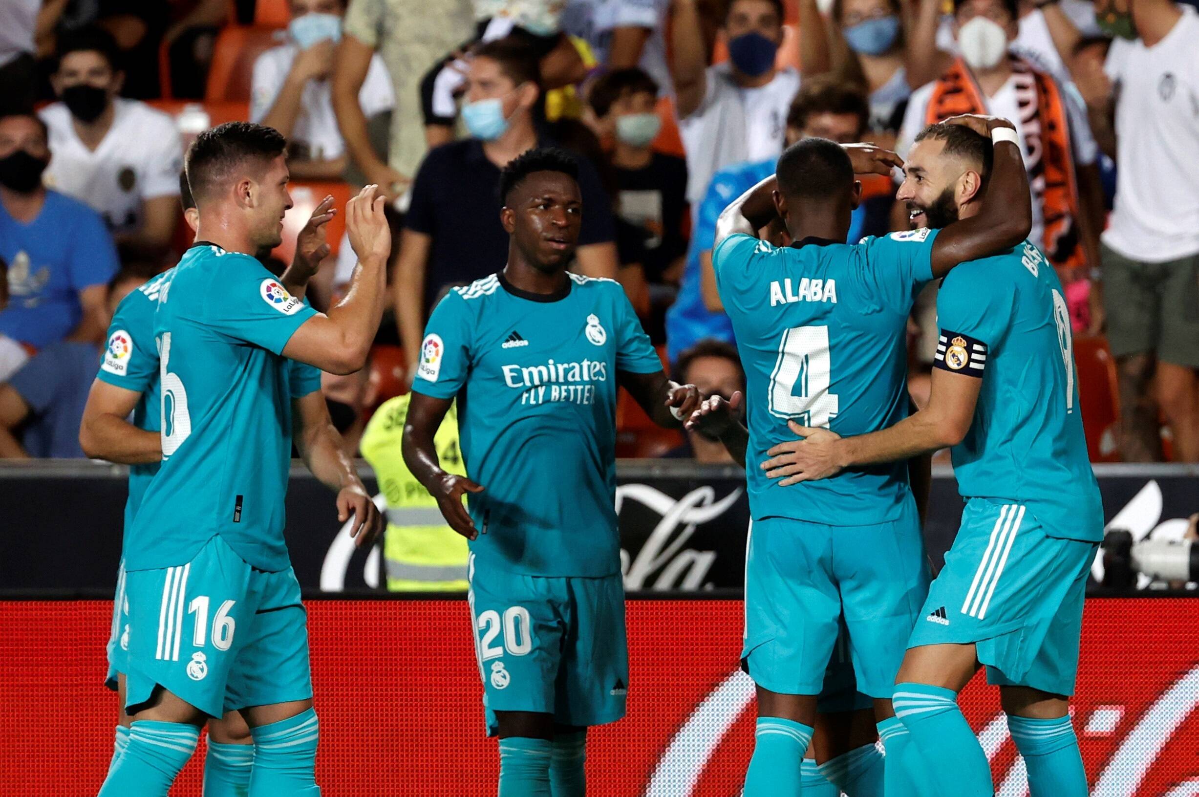 Real Madrid player ratings vs Valencia (Real Madrid players are seen in the photo)