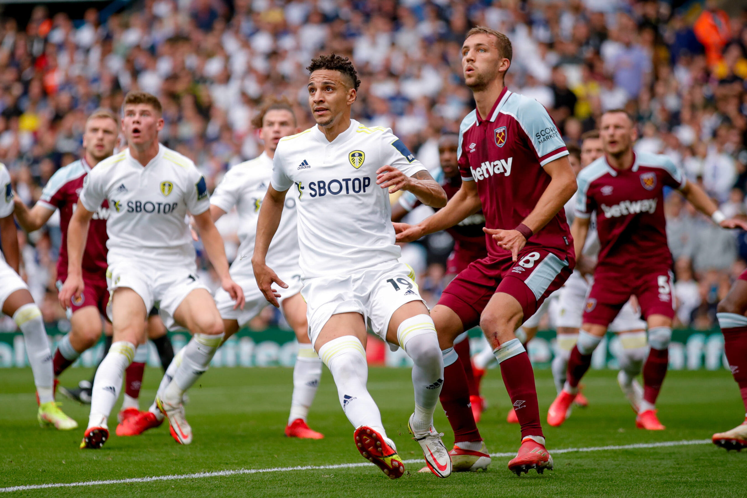 Leeds United player ratings vs West Ham (Leeds United players are seen in the photo)