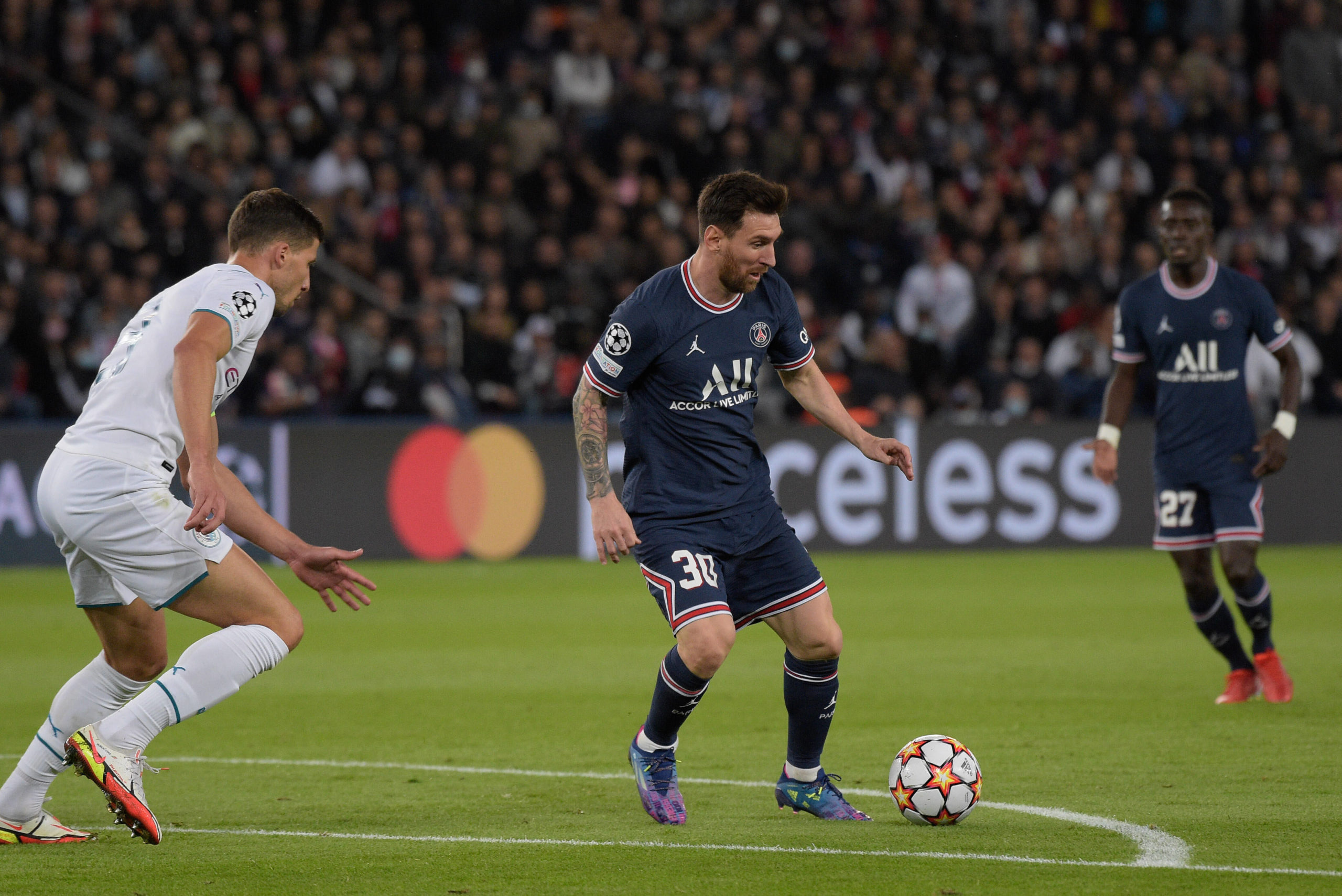 PSG Players Rated In Win Vs Manchester City (Lionel Messi can be seen in the picture)