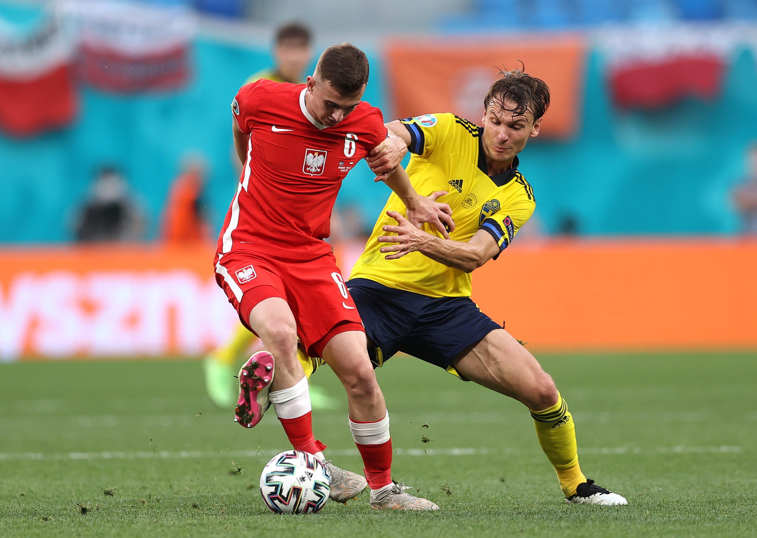 Liverpool target Kacper Kozlowski in action for Poland