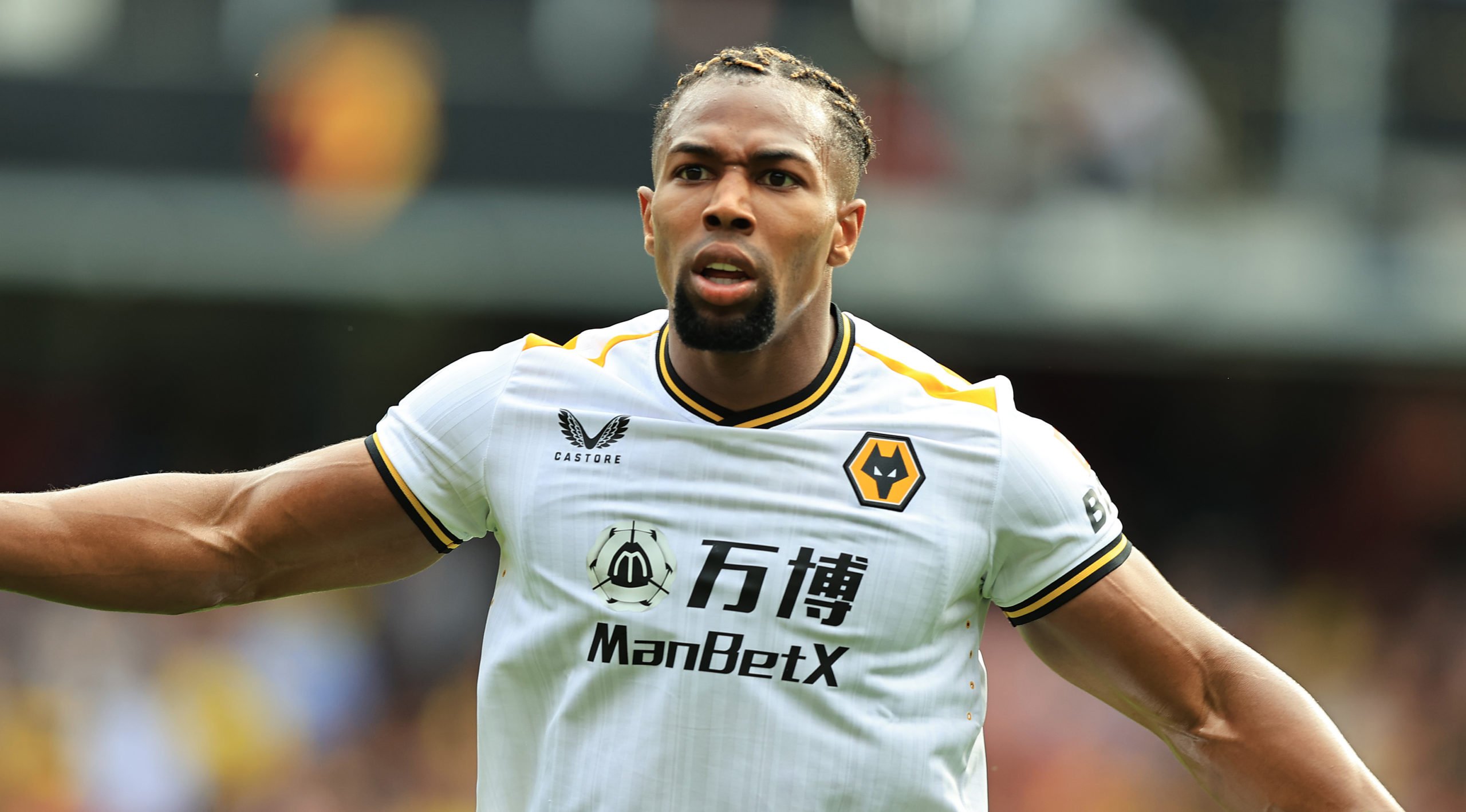 Liverpool target Adama Traore in action for Wolves