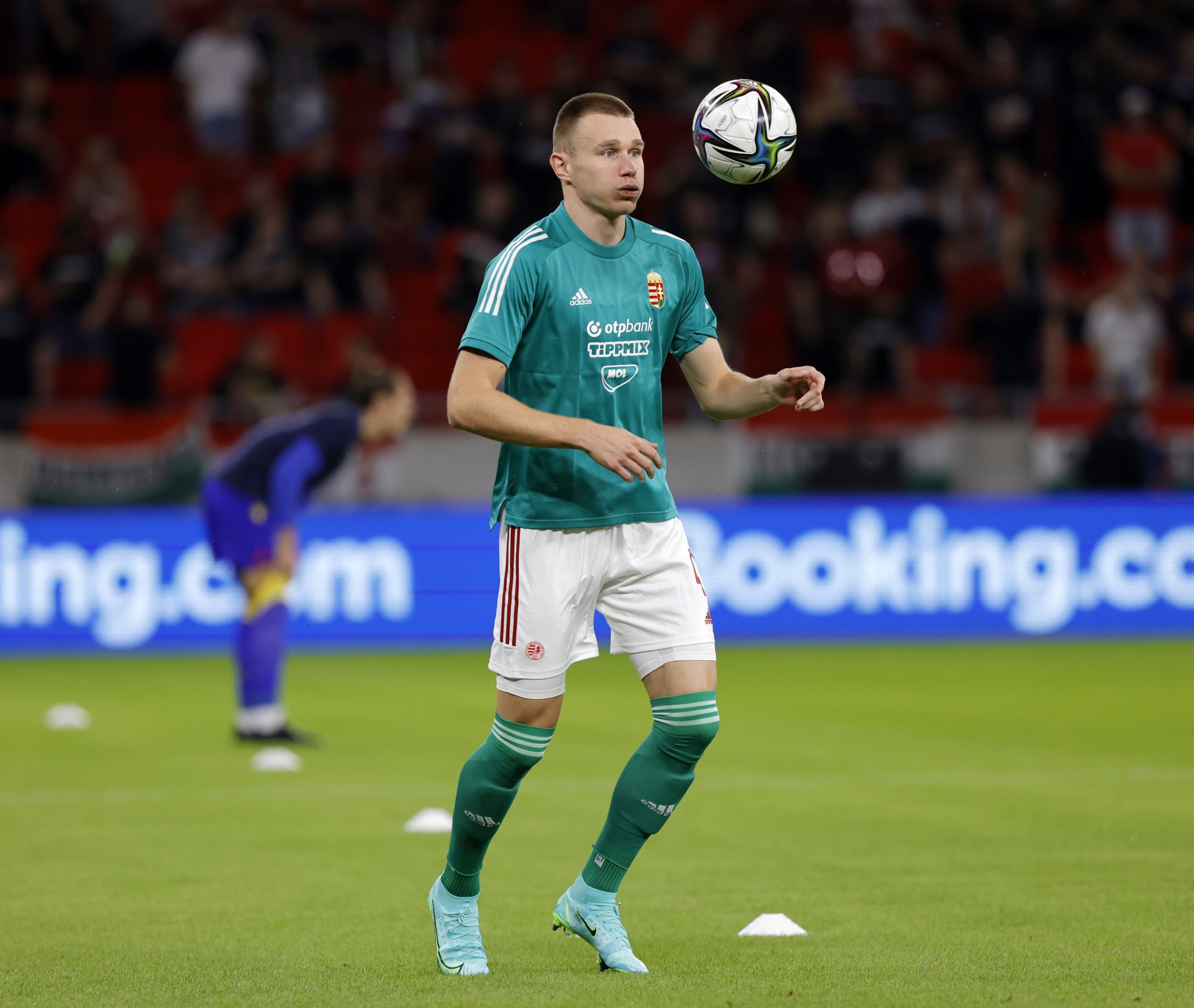 BUDAPEST, HUNGARY - SEPTEMBER 8: Attila Szalai of Hungary warms up prior to the FIFA World Cup 2022 Qatar qualifying match between Hungary and Andorra at Puskas Arena on September 8, 2021 in Budapest, Hungary. (Photo by Laszlo Szirtesi/Getty Images)
The 4th Official uses images provided by the following image agency: Getty Images (https://www.gettyimages.de/) Imago Images (https://www.imago-images.de/)