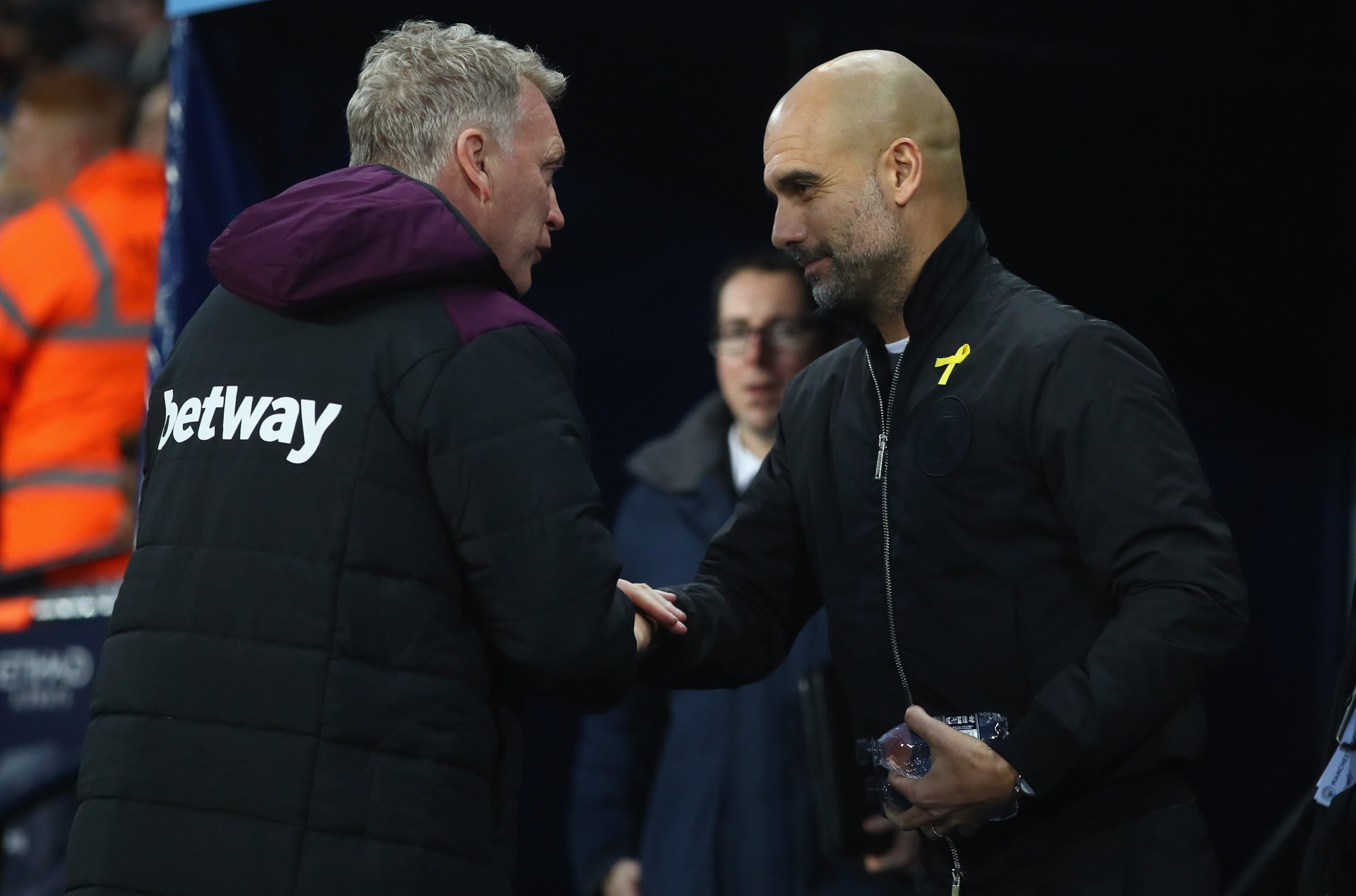 Manchester City Vs West Ham - Pep and Moyes