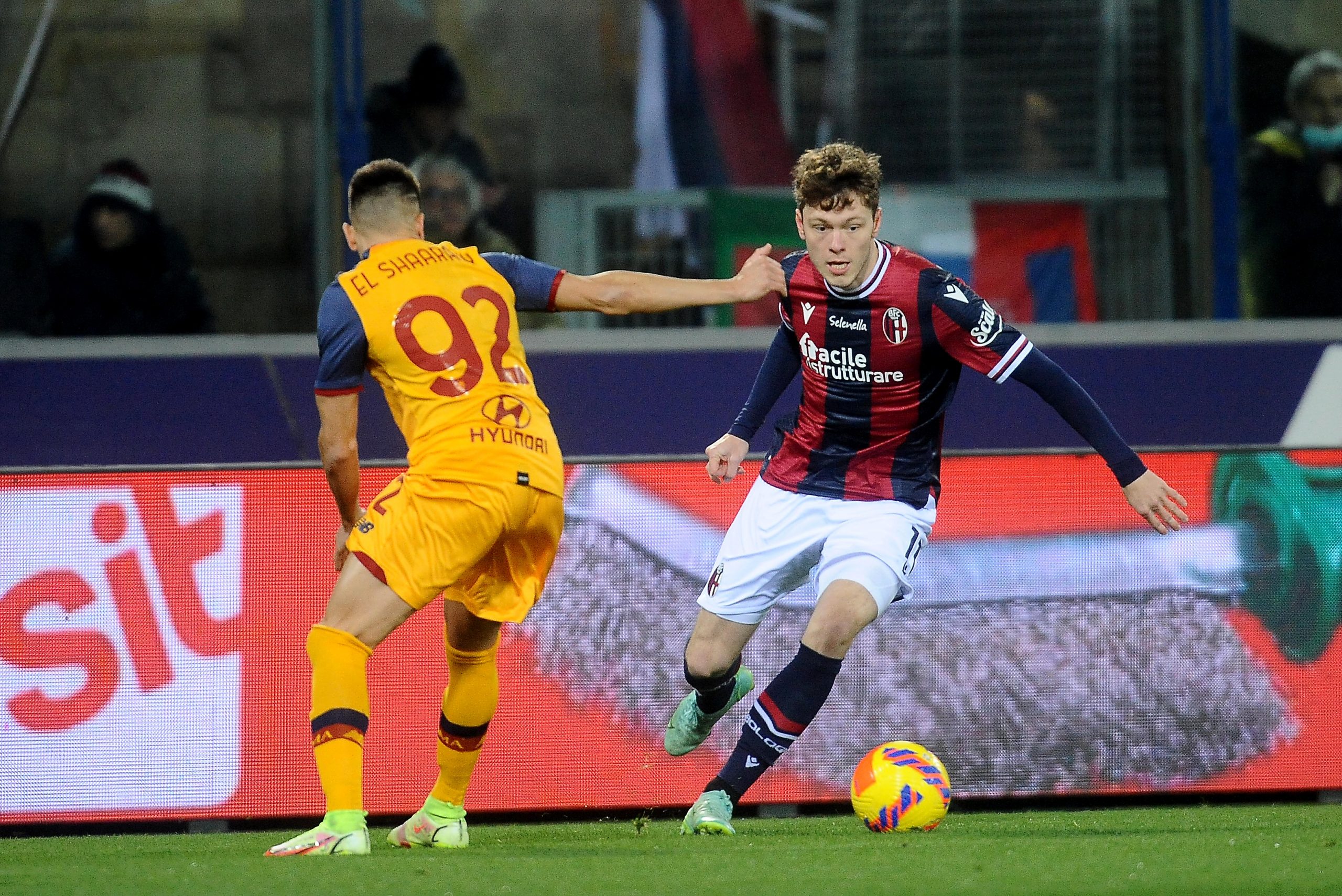 Rangers target Skov Olsen in action for Bologna