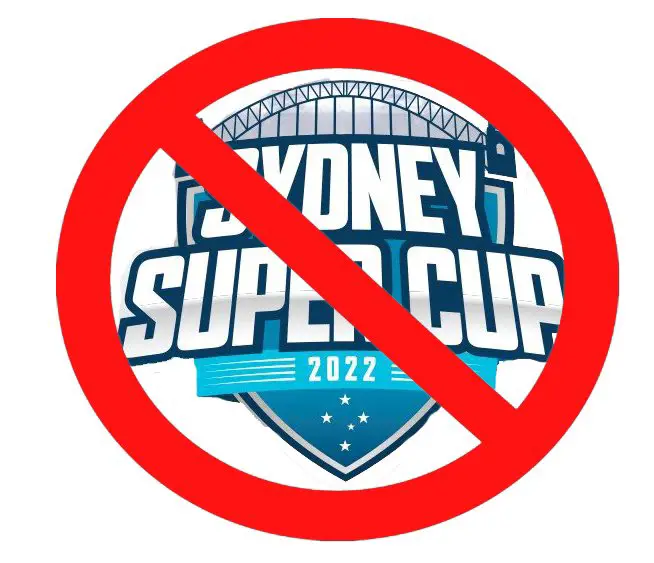 Rangers fan protest against Sydney Super Cup
