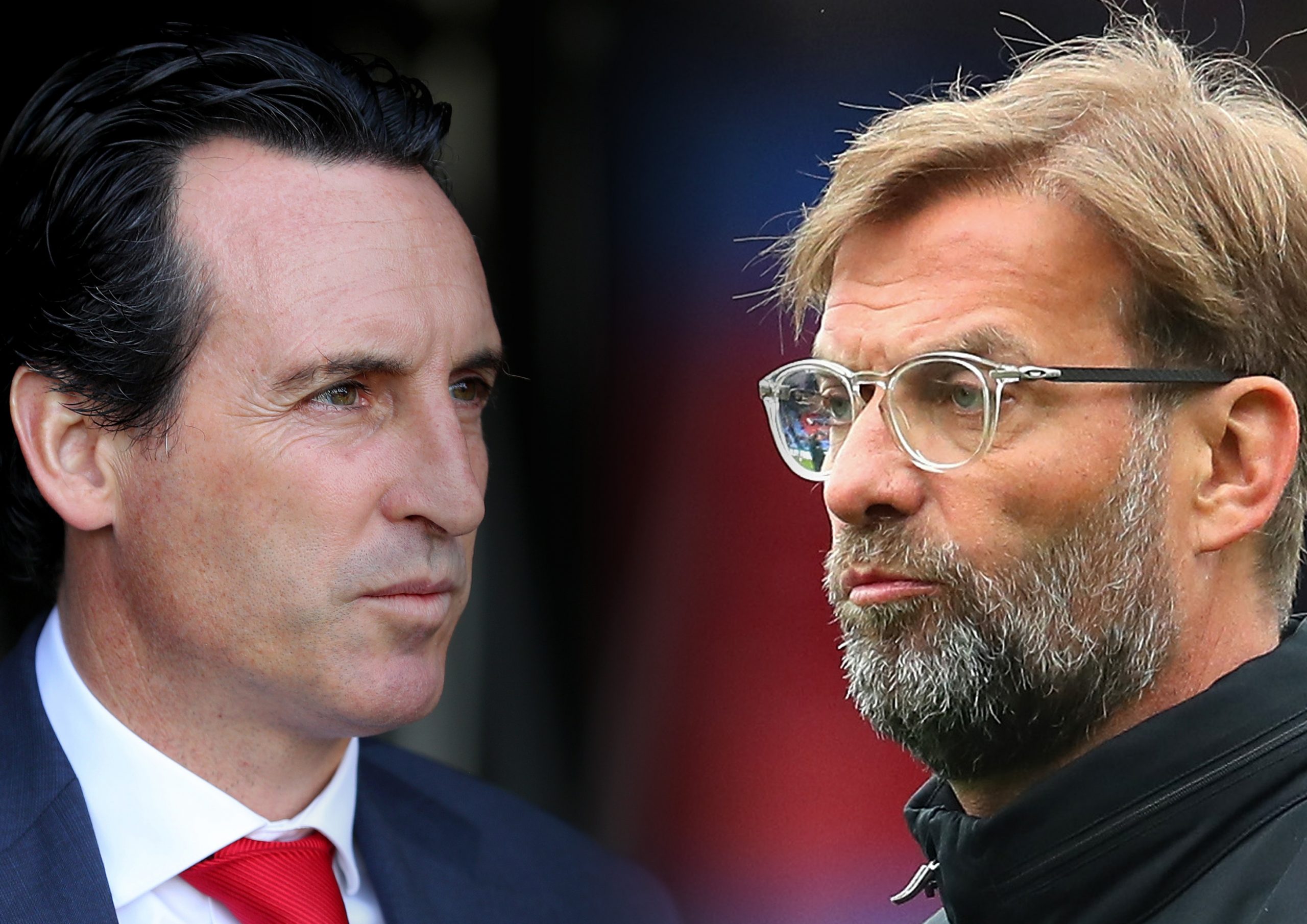 Unai Emery (left) and Jugern Klopp (right) clash as Villareal face Liverpool ahead