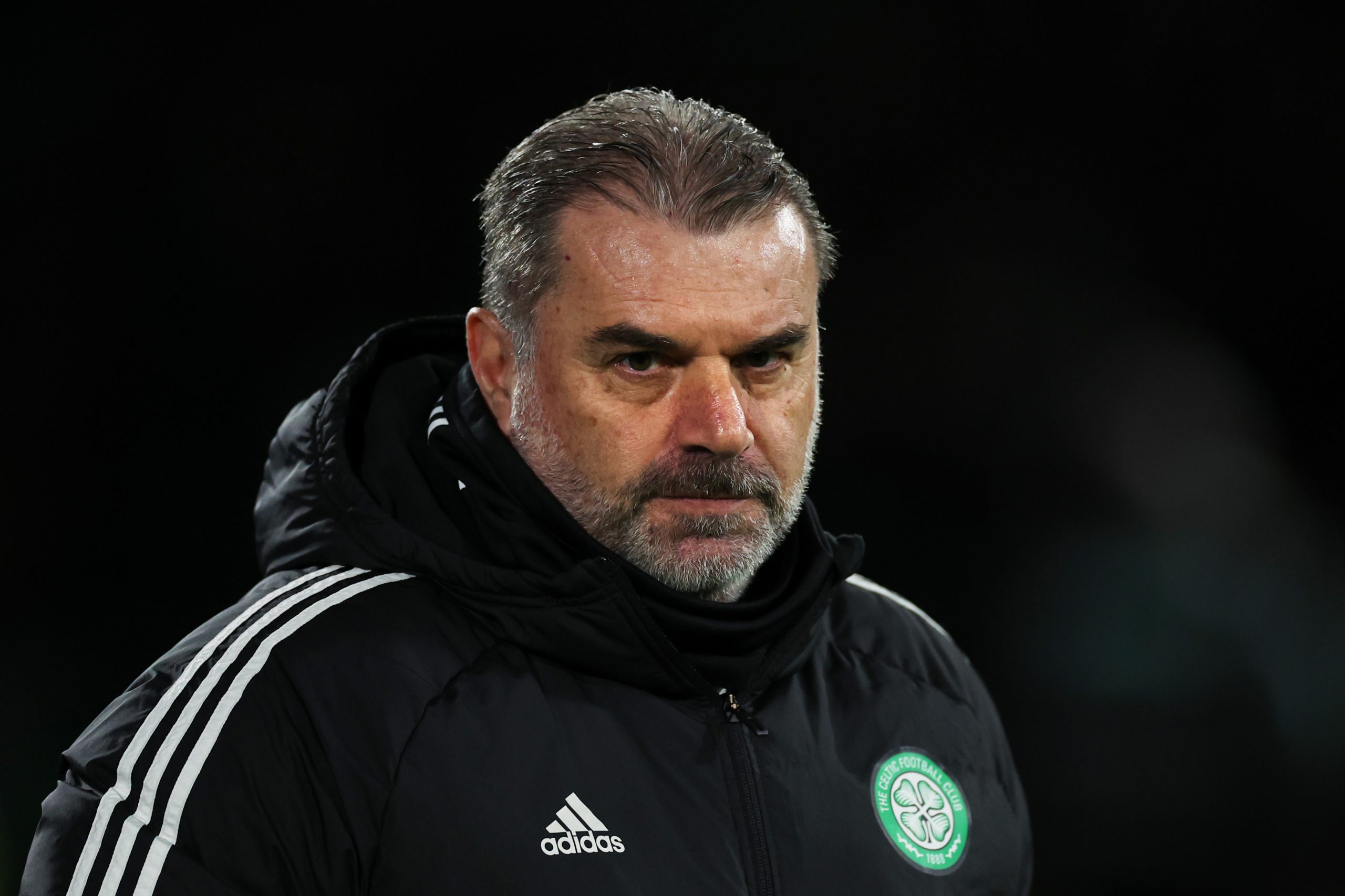 Celtic boss Ange Postecoglou against Hearts