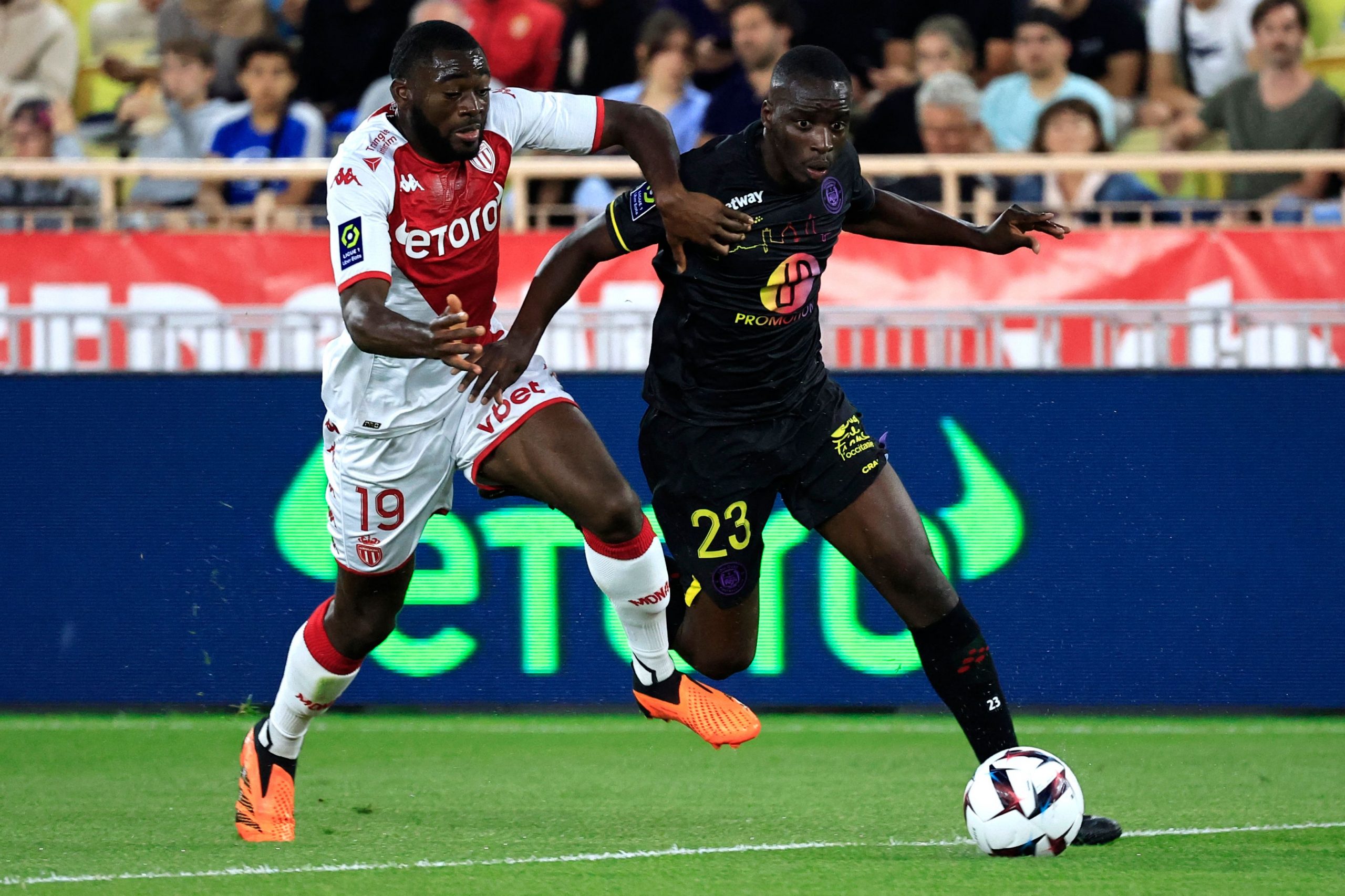 West Ham United target Youssouf Fofana in action for Monaco