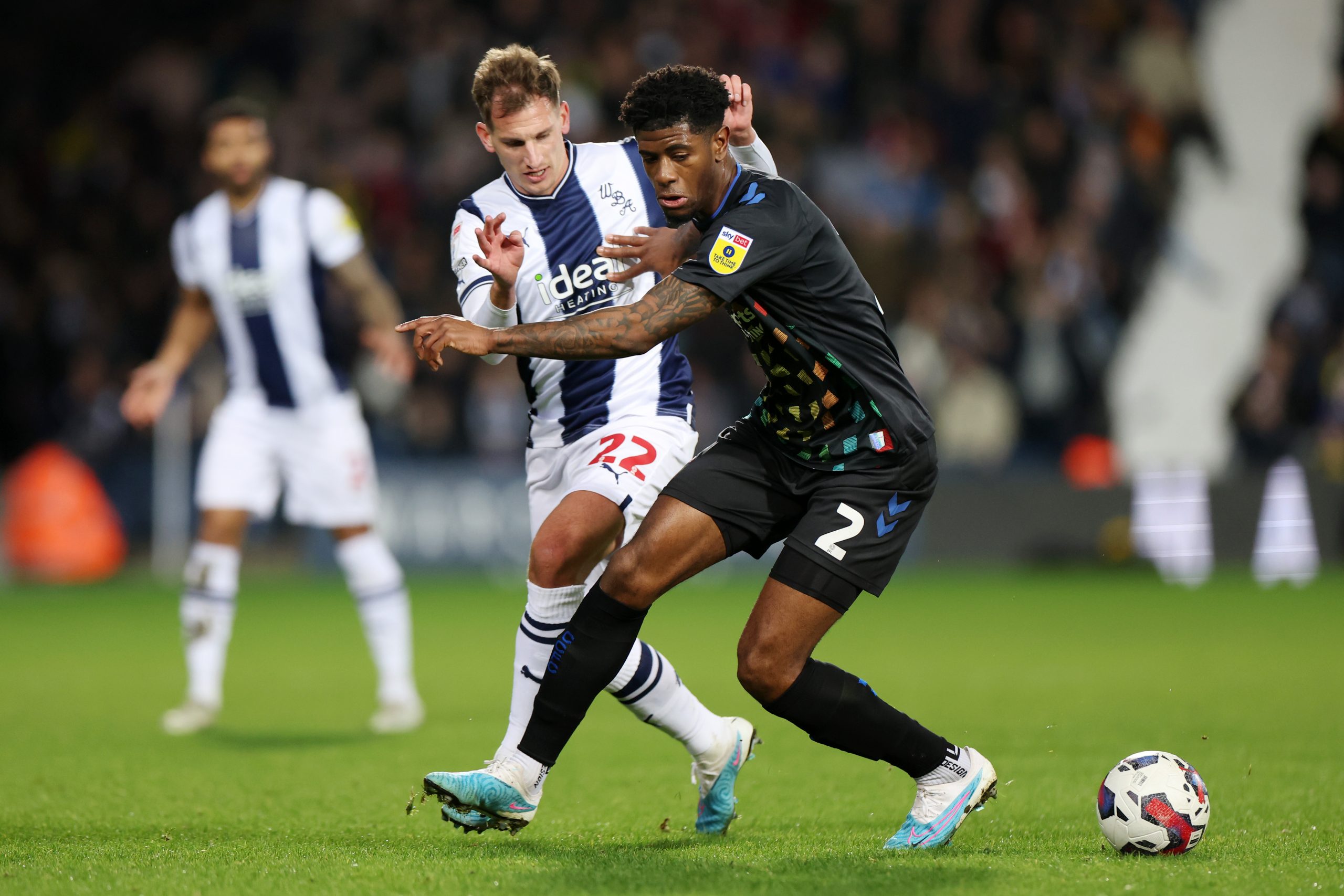 Rangers target Jonathan Panzo is in action against West Brom