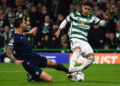 Celtic winger Luis Palma in action against Lazio