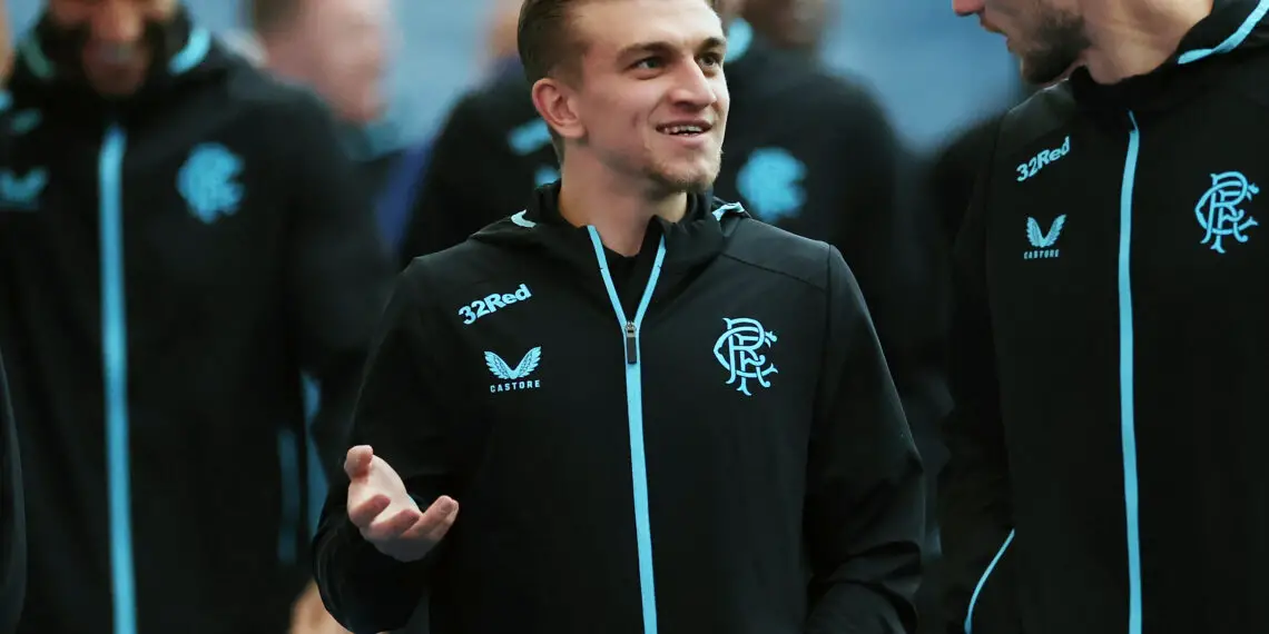 GLASGOW, SCOTLAND - SEPTEMBER 27: Ridvan Yilmaz of Rangers is seen prior to the Viaplay Cup match between Rangers and Livingston at Ibrox Stadium on September 27, 2023 in Glasgow, Scotland. (Photo by Ian MacNicol/Getty Images)