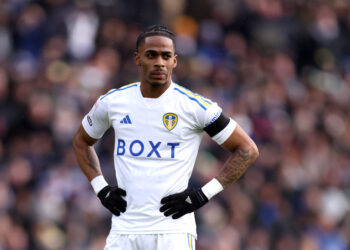 LEEDS, ENGLAND - JANUARY 21: Crysencio Summerville of Leeds United looks on during the Sky Bet Championship match between Leeds United and Preston North End at Elland Road on January 21, 2024 in Leeds, England. (Photo by George Wood/Getty Images)