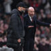Jurgen Klopp, Manager of Liverpool and Erik ten Hag, Manager of Manchester United