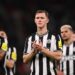MANCHESTER, ENGLAND - MAY 15: Newcastle United player Emil Krafth and team mates applaud the fans after the Premier League match between Manchester United and Newcastle United at Old Trafford on May 15, 2024 in Manchester, England. (Photo by Stu Forster/Getty Images)
