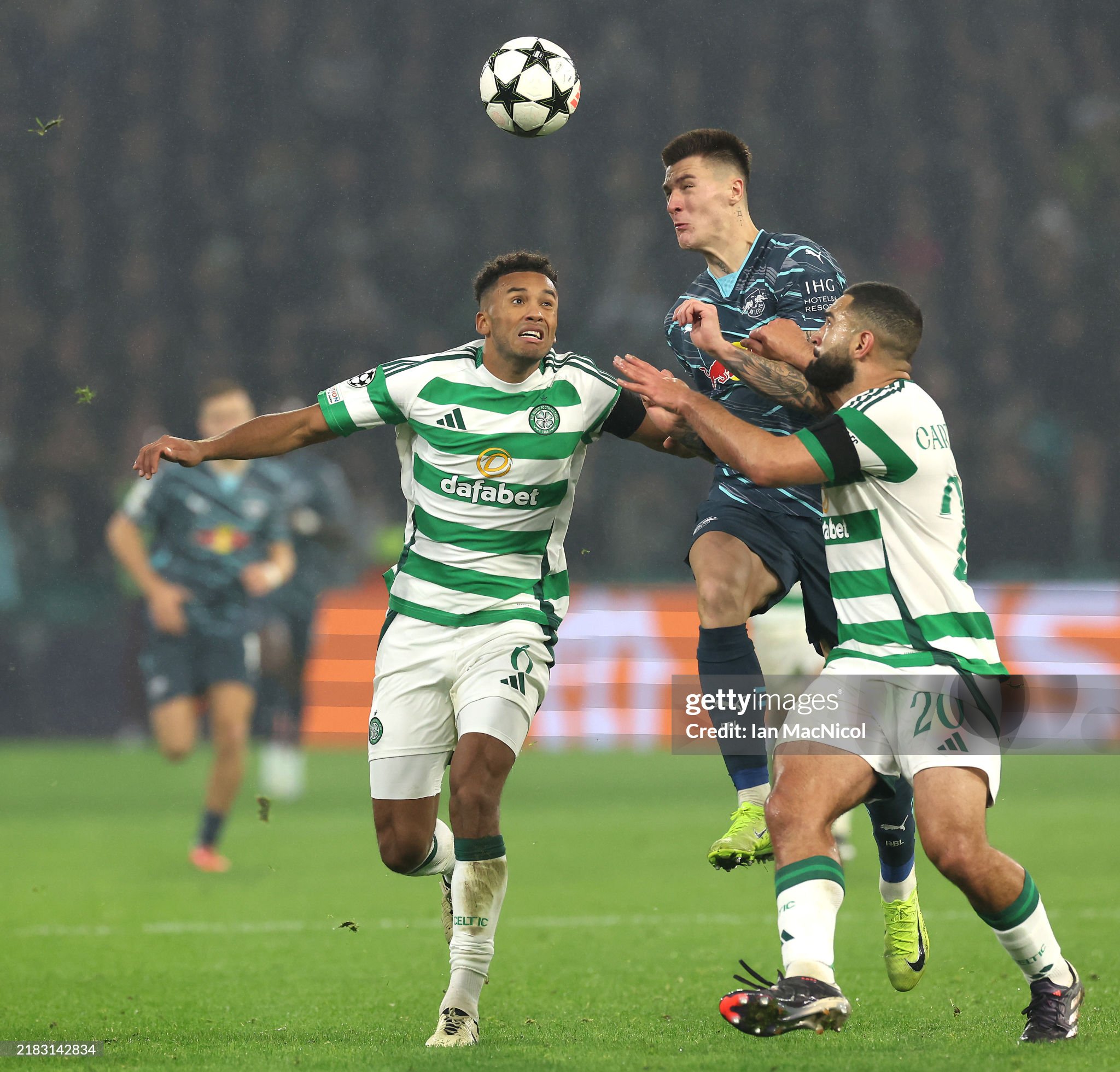 Celtic defensive duo Carter-Vickers and Trusty in action