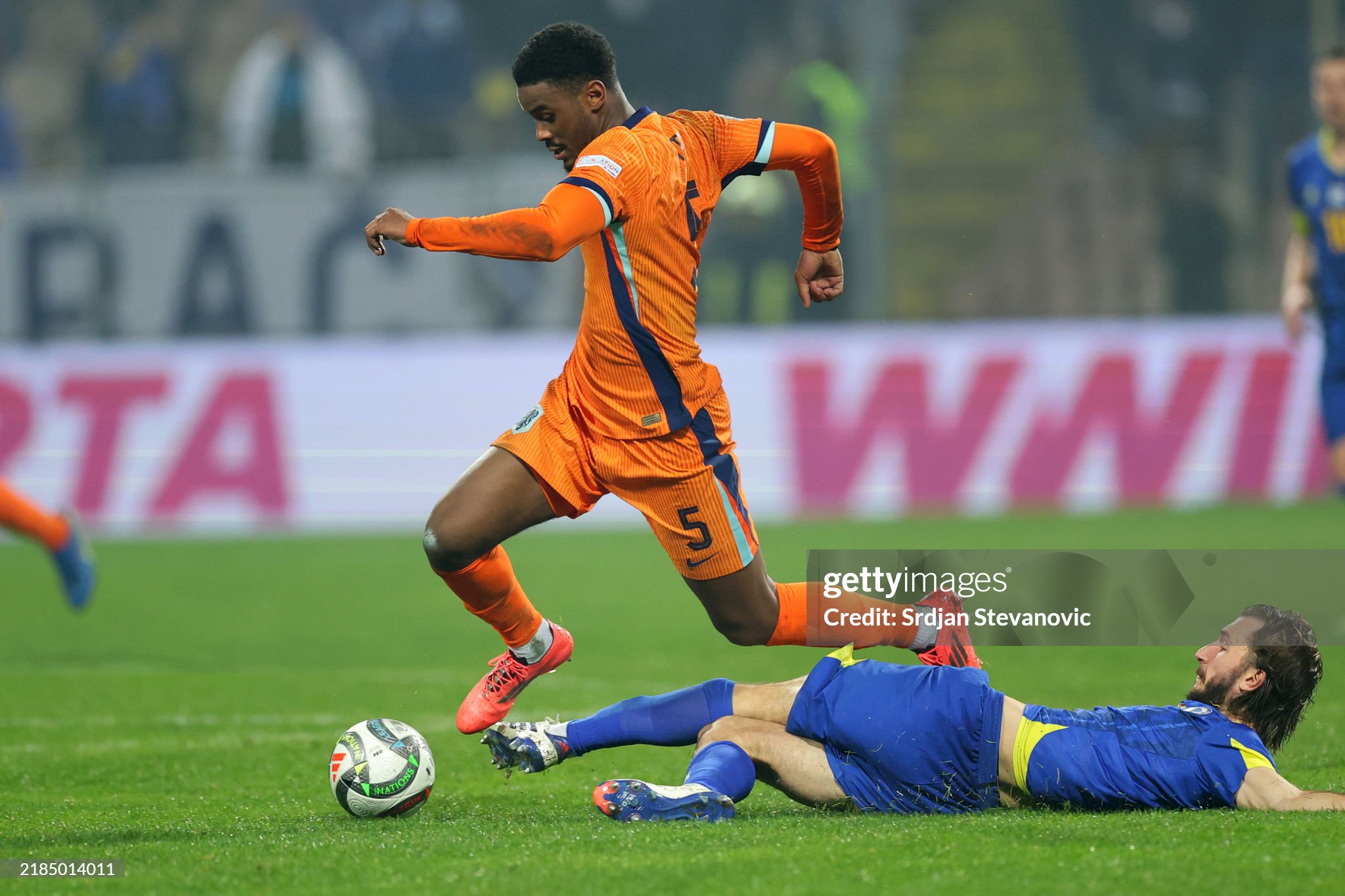 Liverpool target Hato in action for the Netherlands