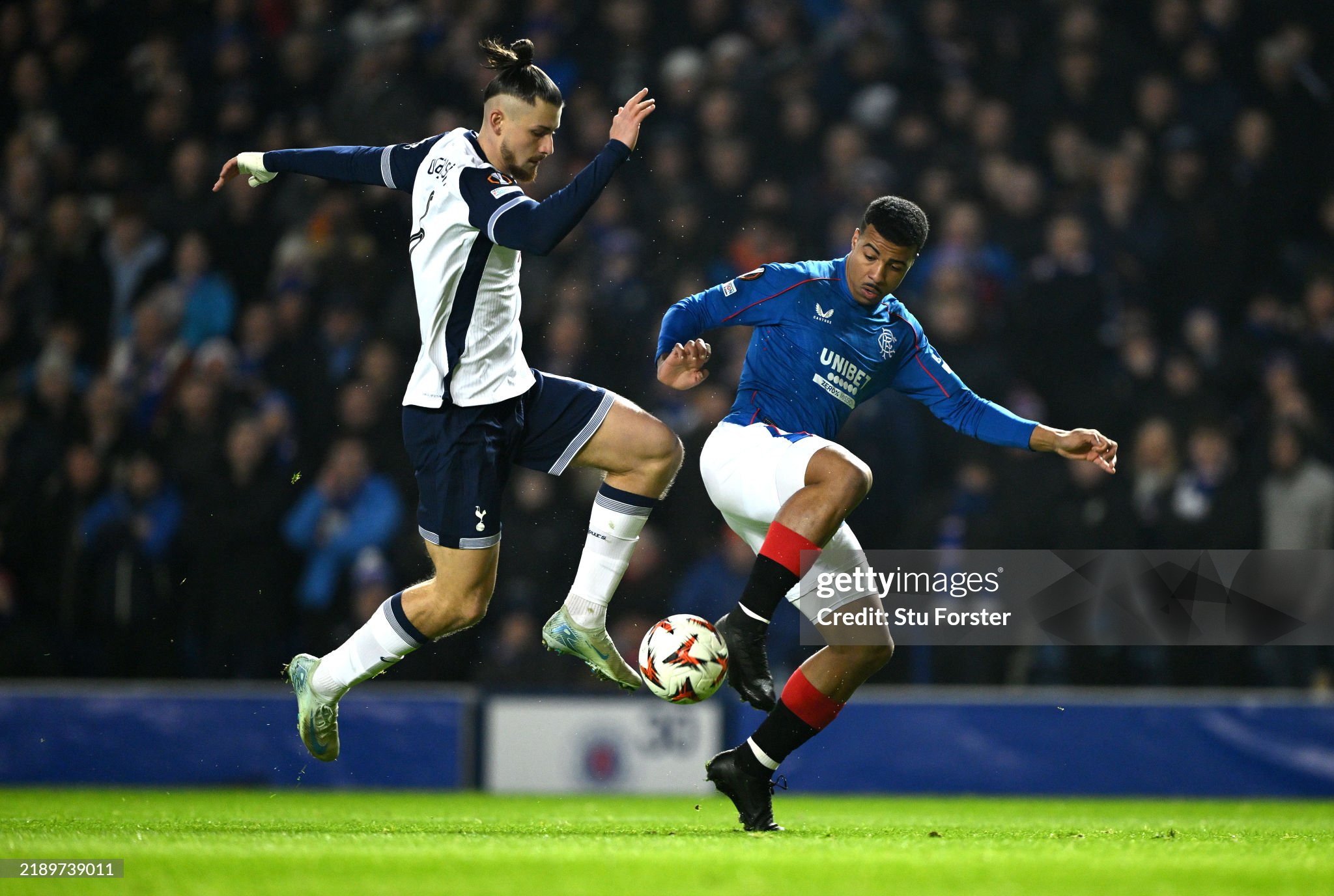 Rangers striker Hamza Igamane in action against Spurs