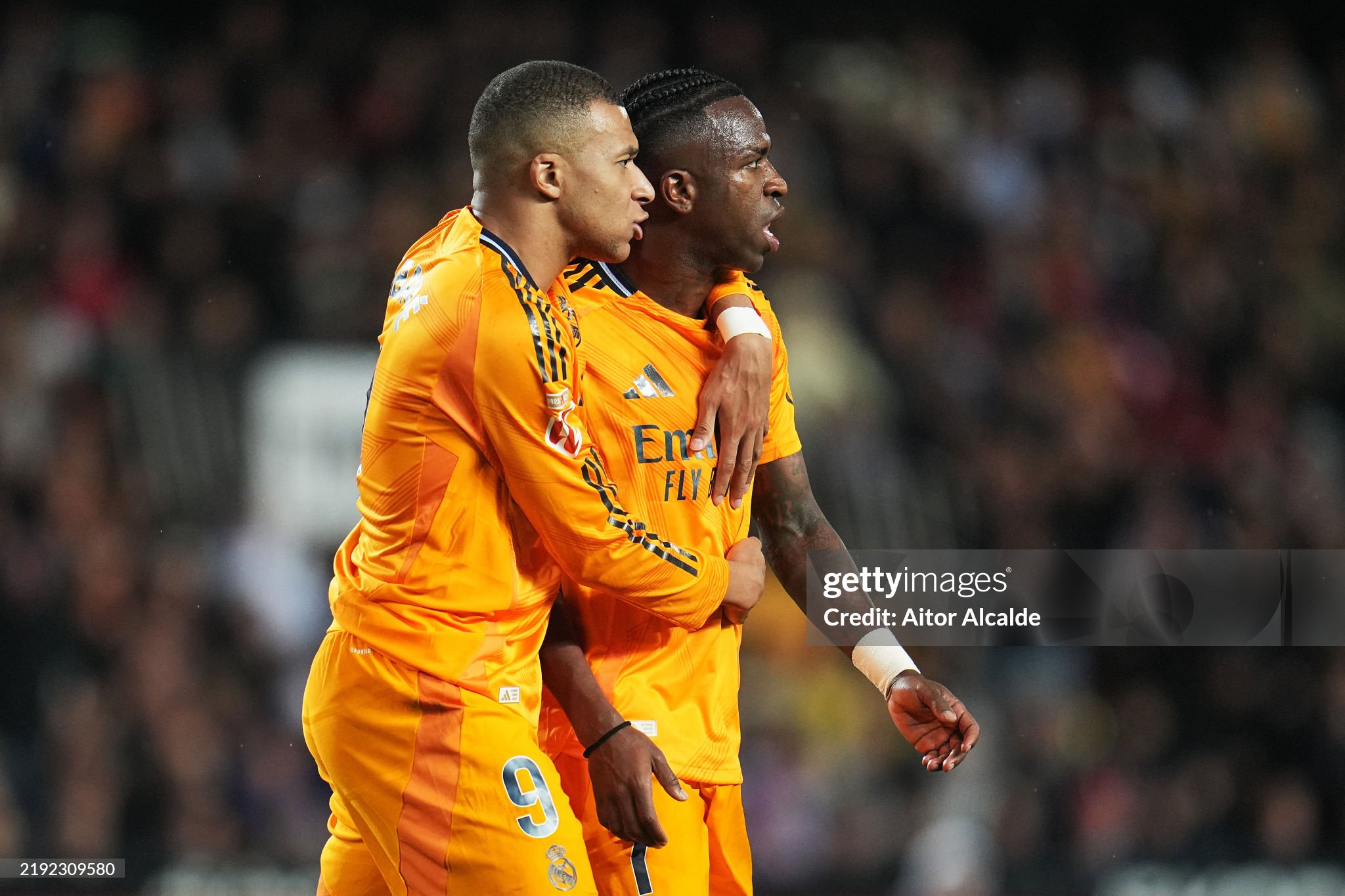Real Madrid duo Kylian Mbappe and Vinicius Jr.