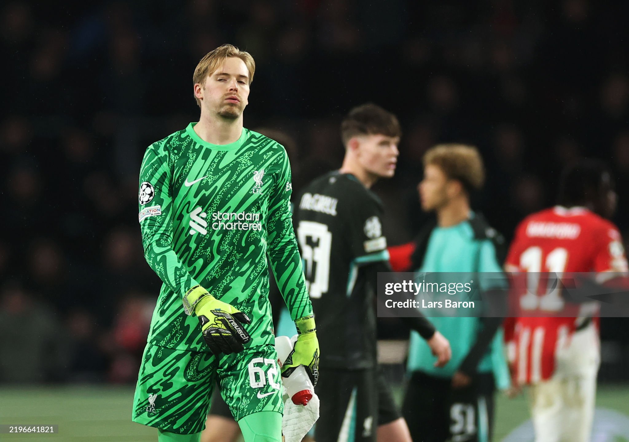 Liverpool custodian Kelleher against PSV