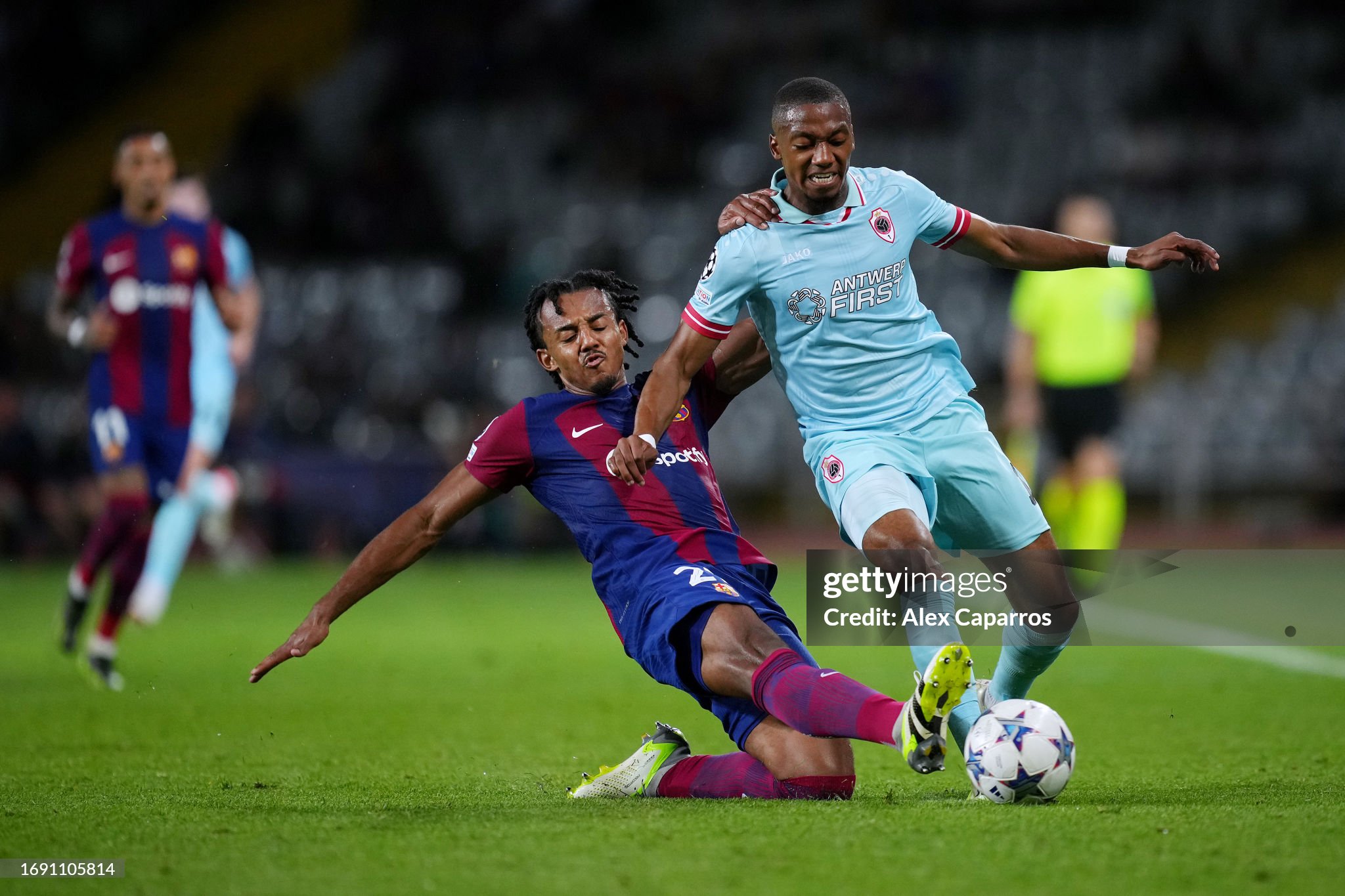 Celtic target Michel-Ange Balikwisha in action against Barcelona