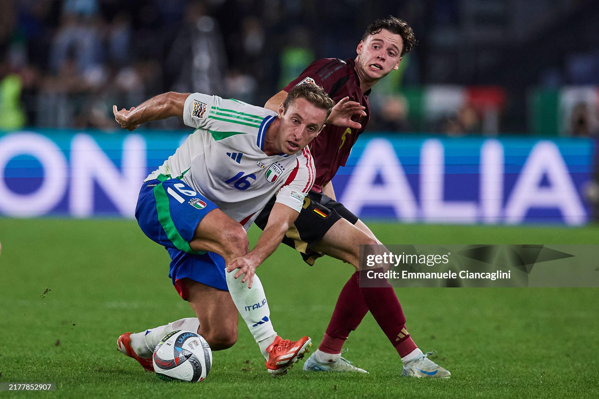 Arsenal target Maxim de Cuyper in action against Italy