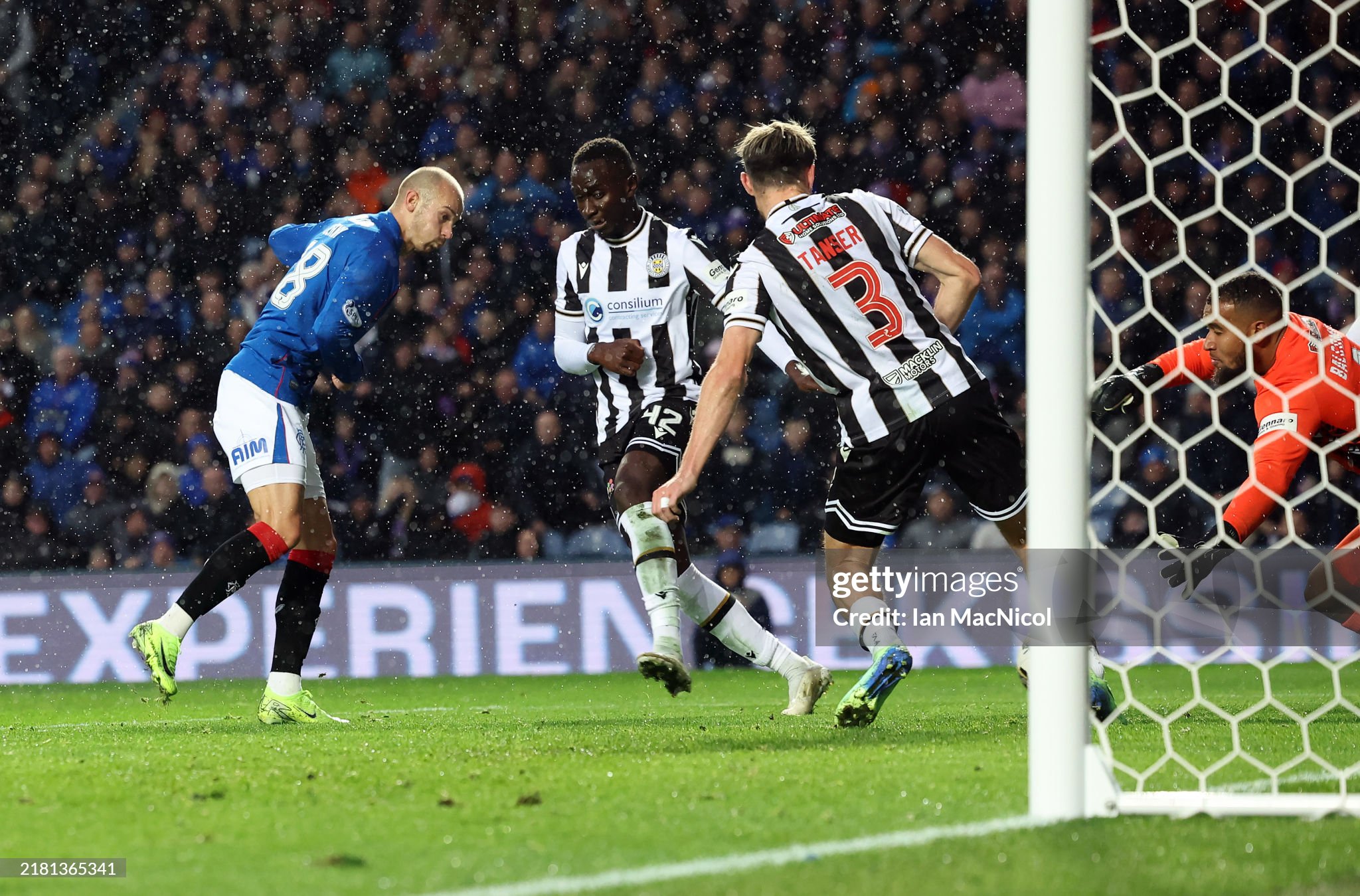 Rangers winger Vaclav Cerny scores a goal against St Mirren