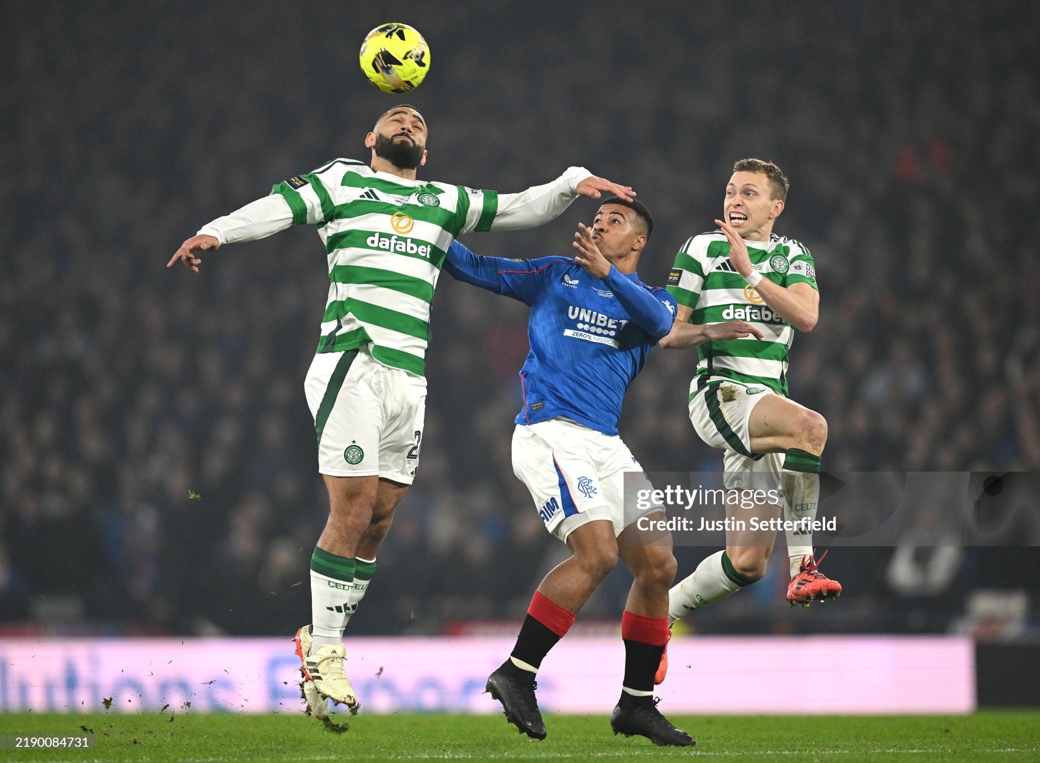 Celtic defender Carter-Vickers in action against Rangers