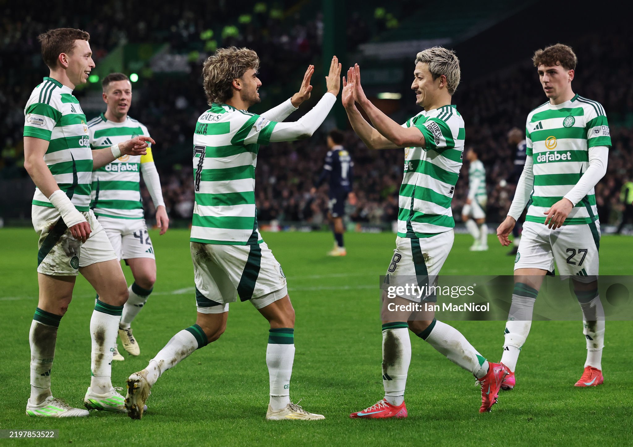 Celtic pair Daizen Maeda and Jota in action